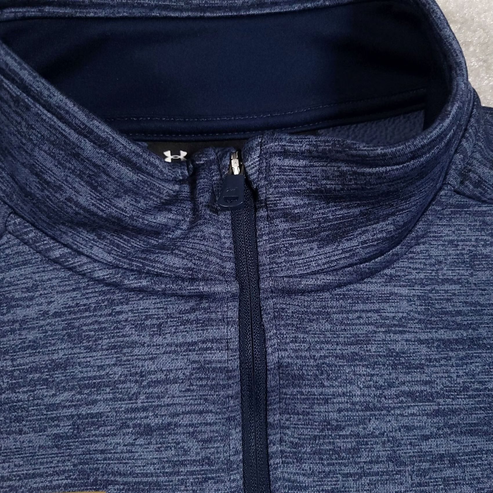 Under Armour Under Armour ColdGear 1/4 Zip Pullover Sweatshirt Mens Large Blue Size US L / EU 52-54 / 3 - 5 Thumbnail
