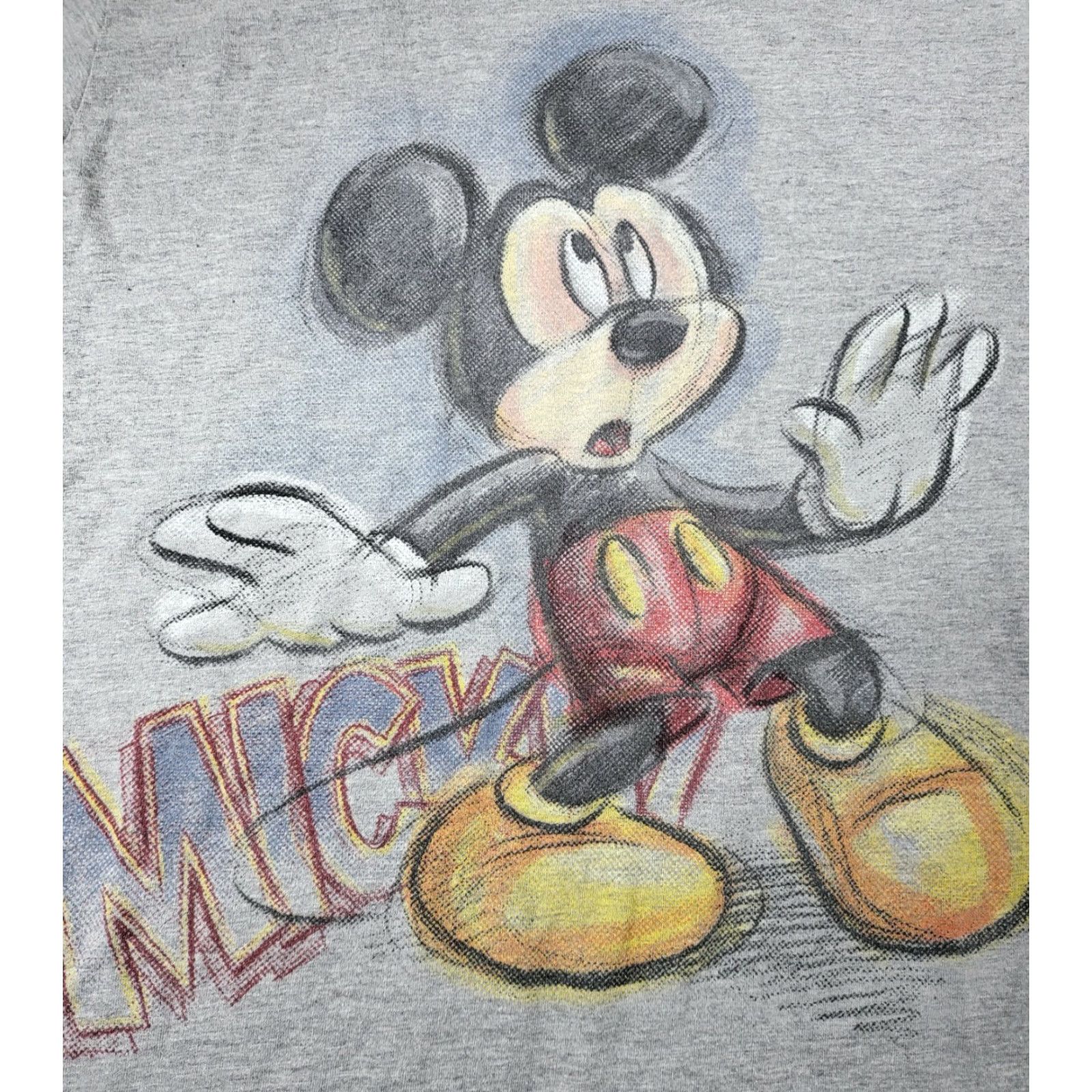 Disney VINTAGE Disney Mickey Mouse T-Shirt Gray Short Sleeve Mens XL Size L? Size US XL / EU 56 / 4 - 6 Thumbnail