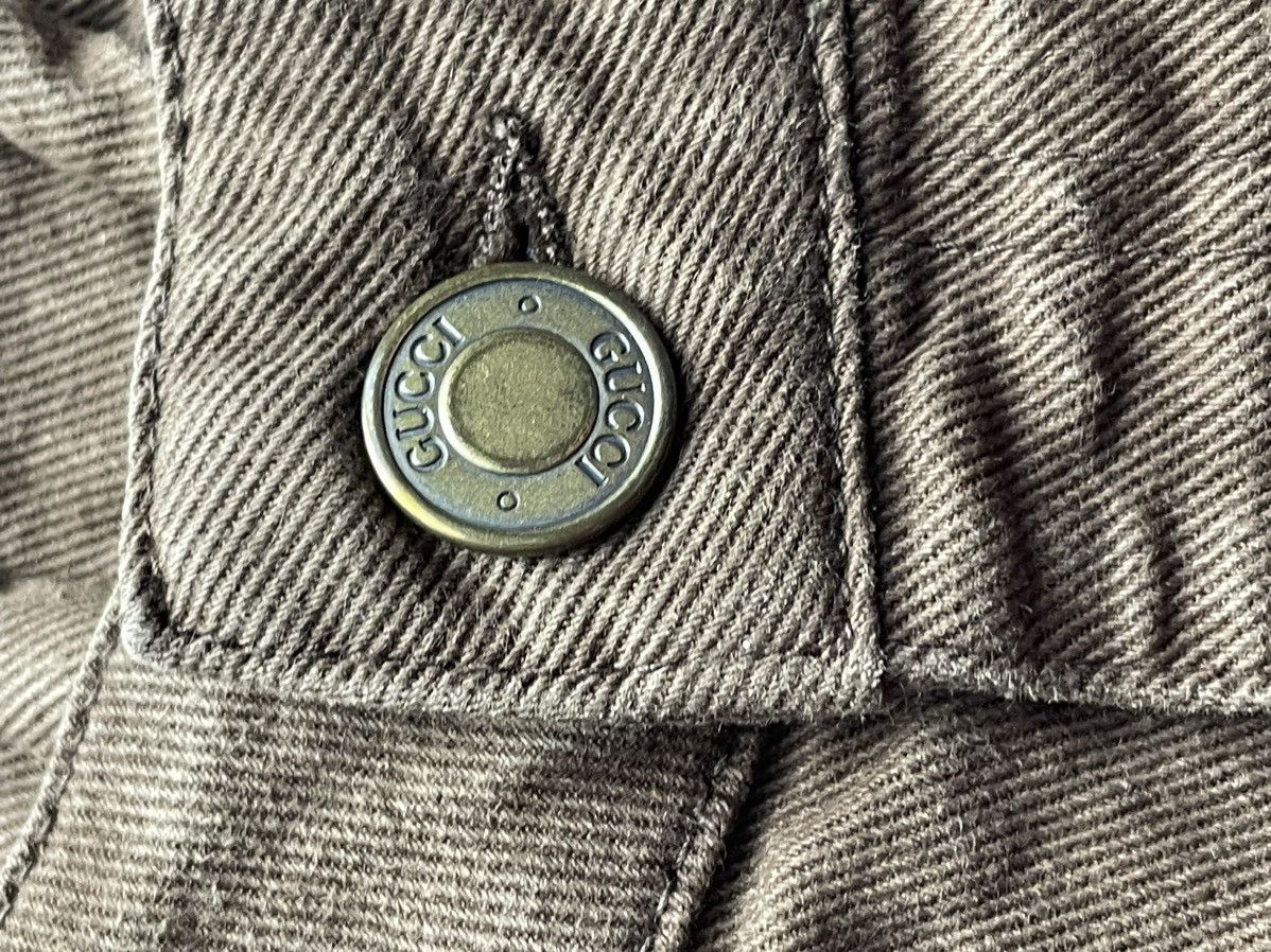 Gucci 🌹💫00S GUCCI BY TOM FORD? BOOT CUT METAL JEANS Size 32" / US 10 / IT 46 - 9 Thumbnail