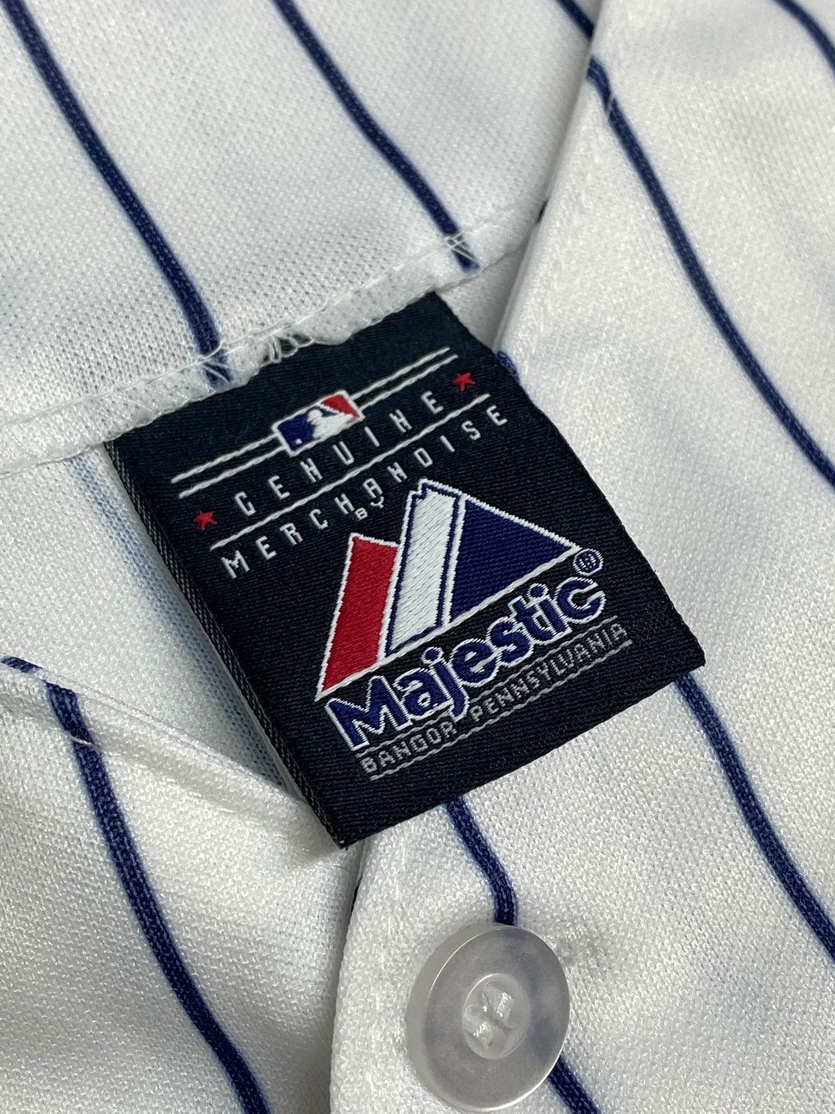 MLB 🔥 VINTAGE MLB NY YANKEES ELLSBURY JERSEY STRIPED ICONIC Size US M / EU 48-50 / 2 - 11 Thumbnail