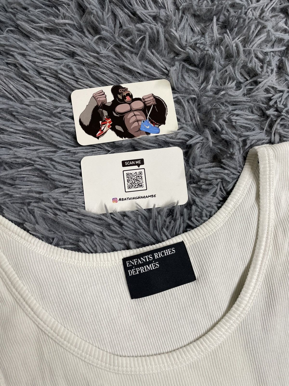 Enfants Riches Deprimes Enfants Riches Déprimés 'Academic' Faded White Tank Top Size US XXL / EU 58 / 5 - 3 Thumbnail
