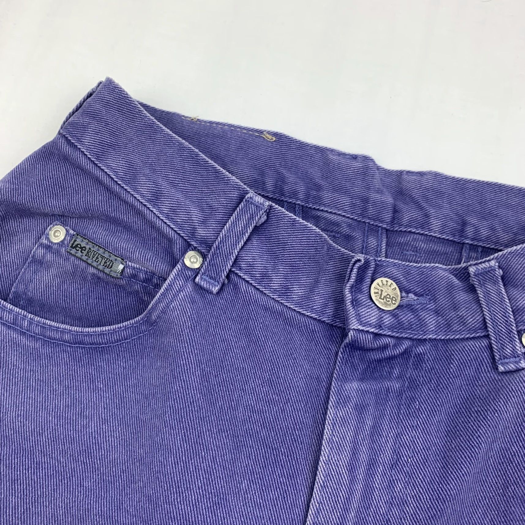 Lee VINTAGE Lee Jeans Womens 8 Medium Blue Straight Leg Pants 90s Faded USA Size 30" / US 8 / IT 44 - 4 Thumbnail