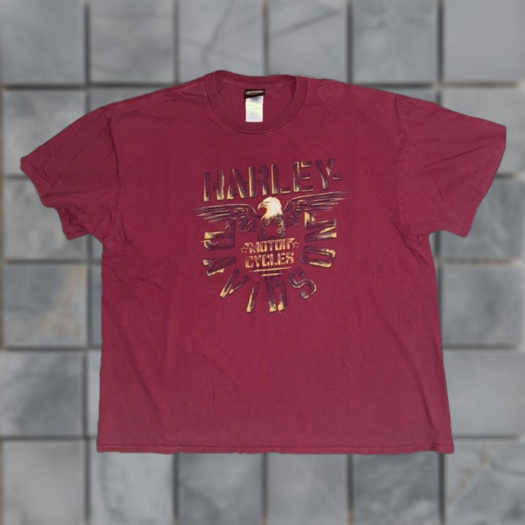 Harley Davidson VINTAGE Harley-Davidson Nature Cycles Eagle T-Shirt 2XL Maroon USA Biker VTG Shirt Men XX L? Size US XXL / EU 58 / 5 - 1 Thumbnail