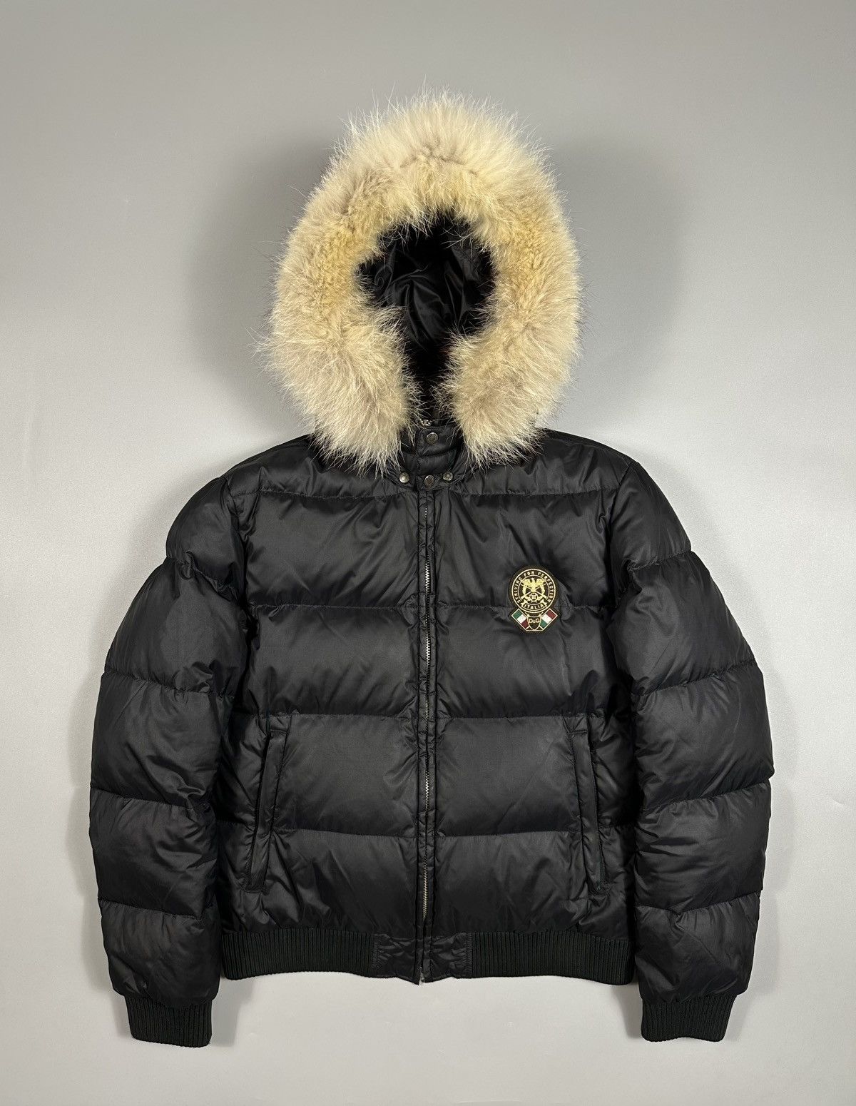 00's Dolce & Gabbana Multi Zips Avant Garde Grey Astro Bomber