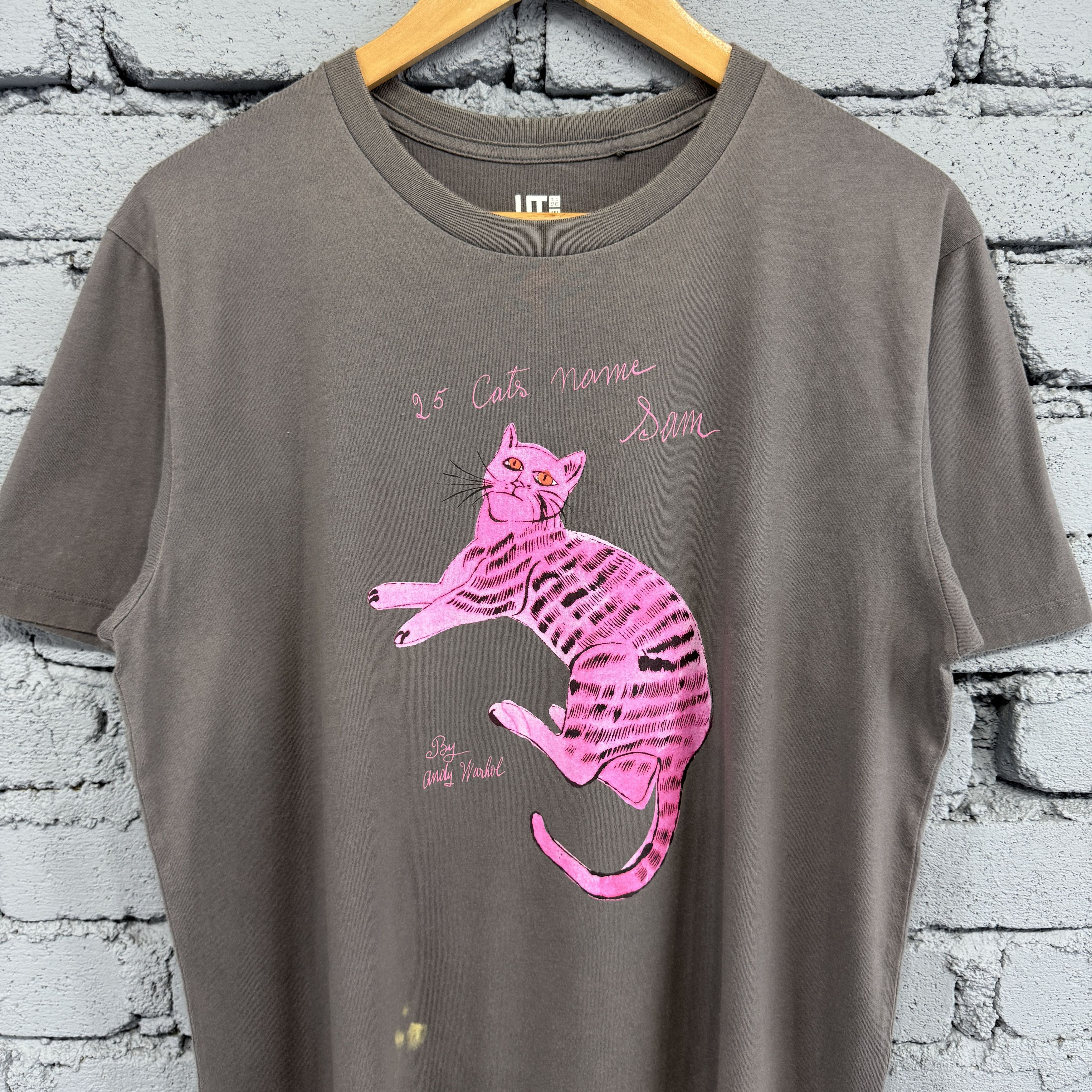 Andy Warhol × Uniqlo Vintage Andy Warhol x Uniqlo 25 Cats Sunfaded Defect Tshirt Size US L / EU 52-54 / 3 - 3 Thumbnail