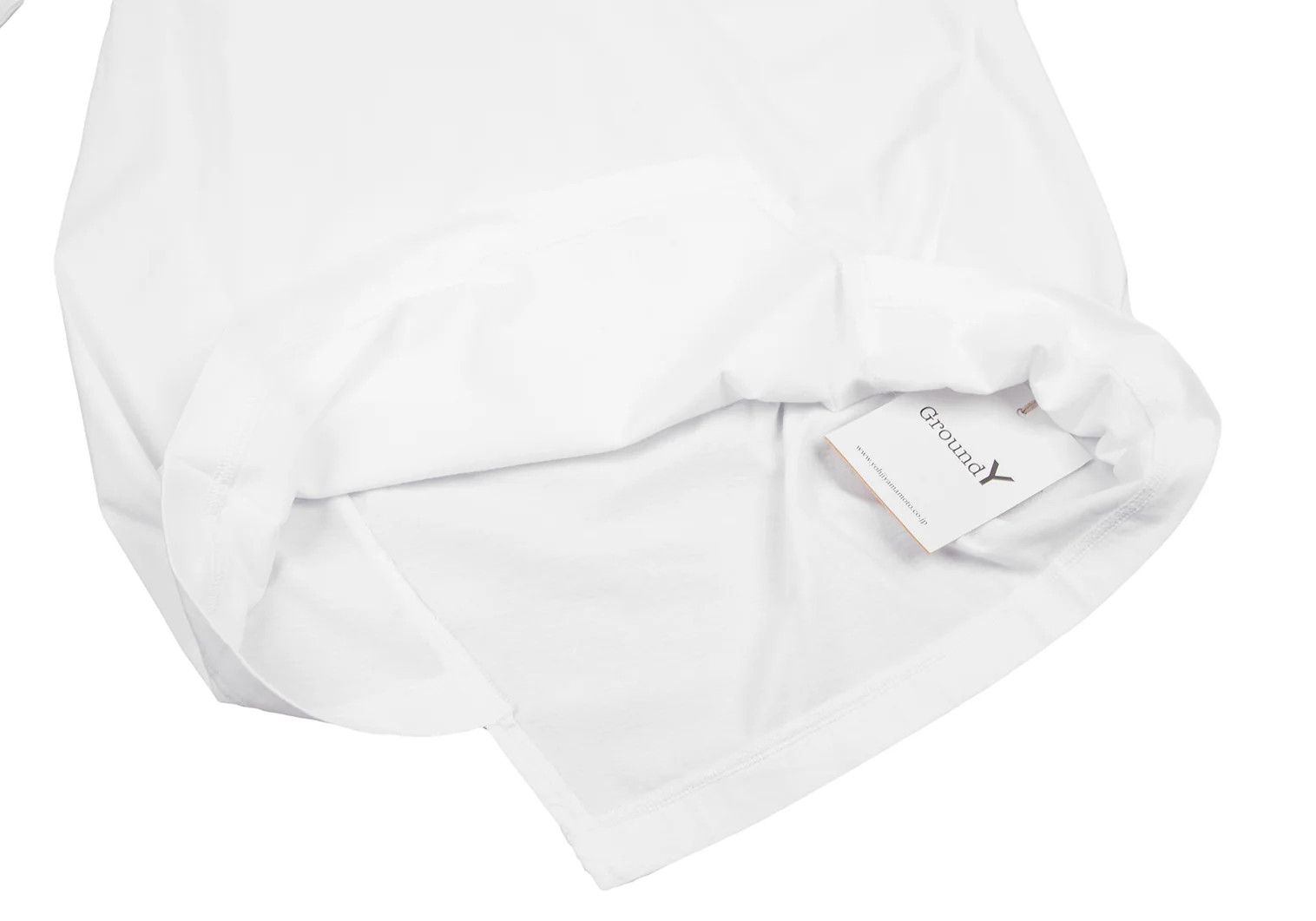 Yohji Yamamoto Bias Cut V-Neck T-Shirt in White Size US S / EU 44-46 / 1 - 6 Thumbnail