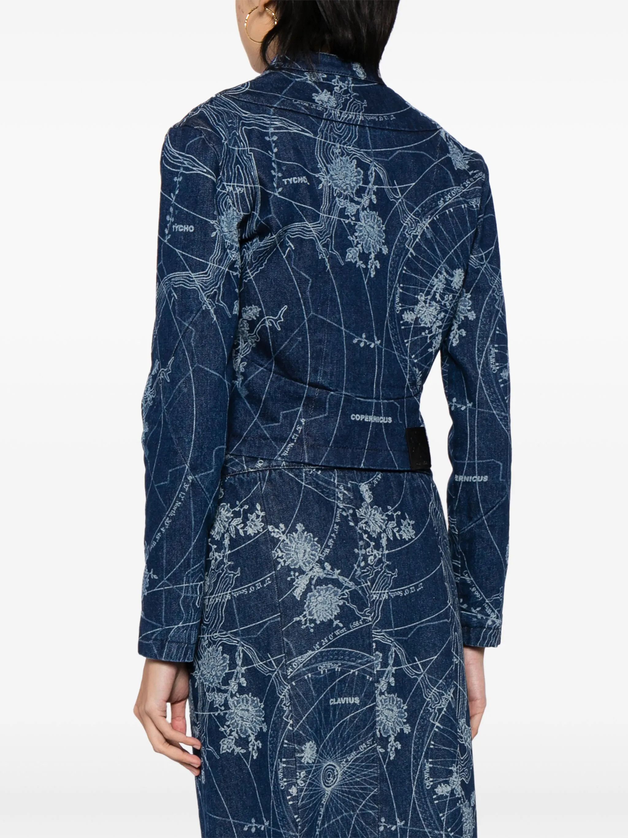 Off-White Off-White Map-print denim jacket Size S / US 4 / IT 40 - 1 Thumbnail