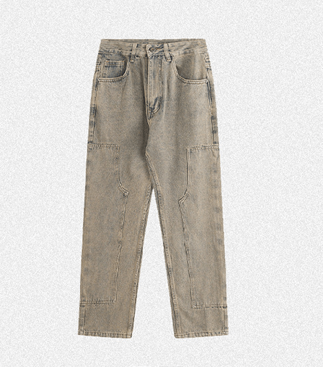 Japanese Brand × Jean Vintage washed all-match casual distressed straight jeans Size US 32 / EU 48 - 5 Thumbnail