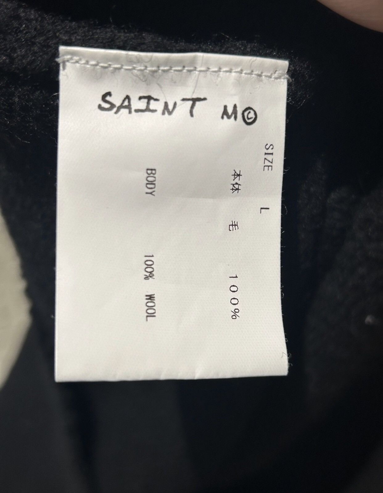 Saint Michael Saint Michael 22AW wool damaged knitted sweater2412- Size US L / EU 52-54 / 3 - 4 Thumbnail