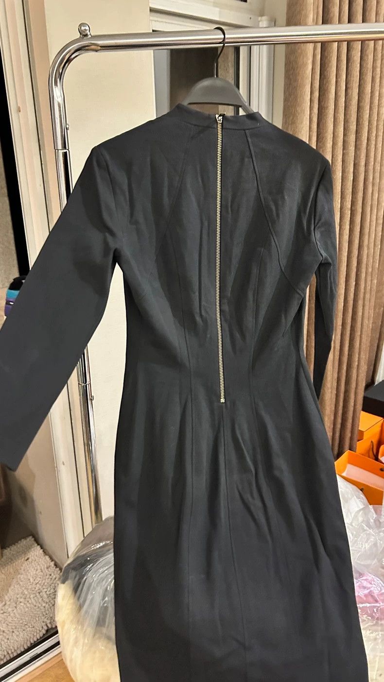 Helmut Lang HELMUT LANG Black V-neck dress Size S / US 4 / IT 40 - 2 Thumbnail