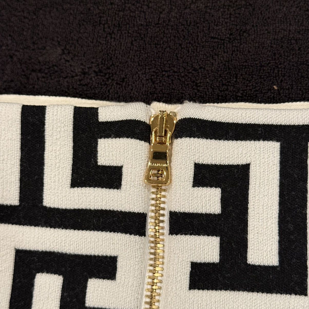 Balmain Balmain 2-piece Monogram Knitted Crop Top & High Waist Skirt Size XS / US 0-2 / IT 36-38 - 12 Thumbnail