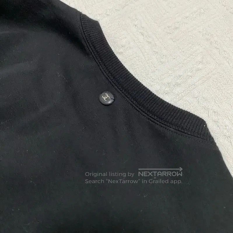 Chanel Chanel Black Long Sleeve Cotton Sweatshirt . Size L / US 10 / IT 46 - 5 Thumbnail