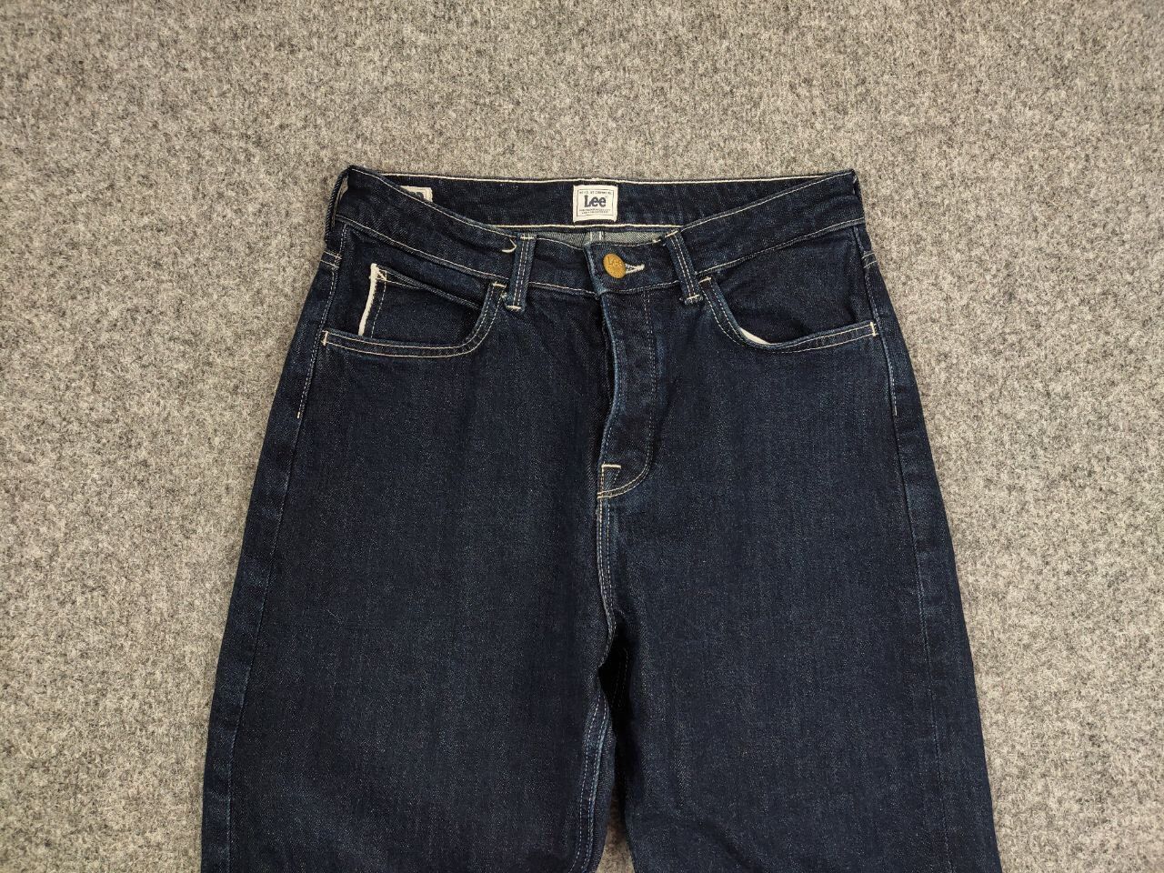 Lee Lee carol button fly Straight Stone Selvedge Denim Jeans Size US 29 - 7 Thumbnail