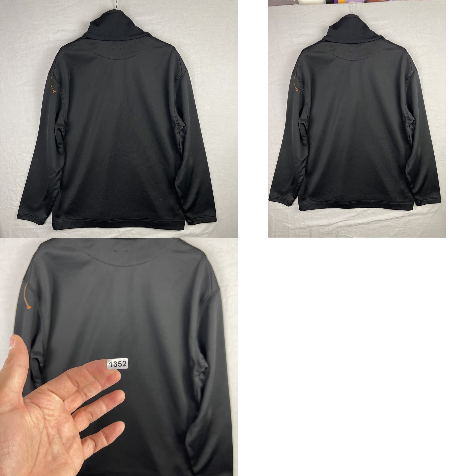 Lanvin Lanvin Sweater Mens XL Tall Black Technical Knit Half Zip Made In Italy Oversize Knit Pullover Striped? Size US XL / EU 56 / 4 - 9 Thumbnail