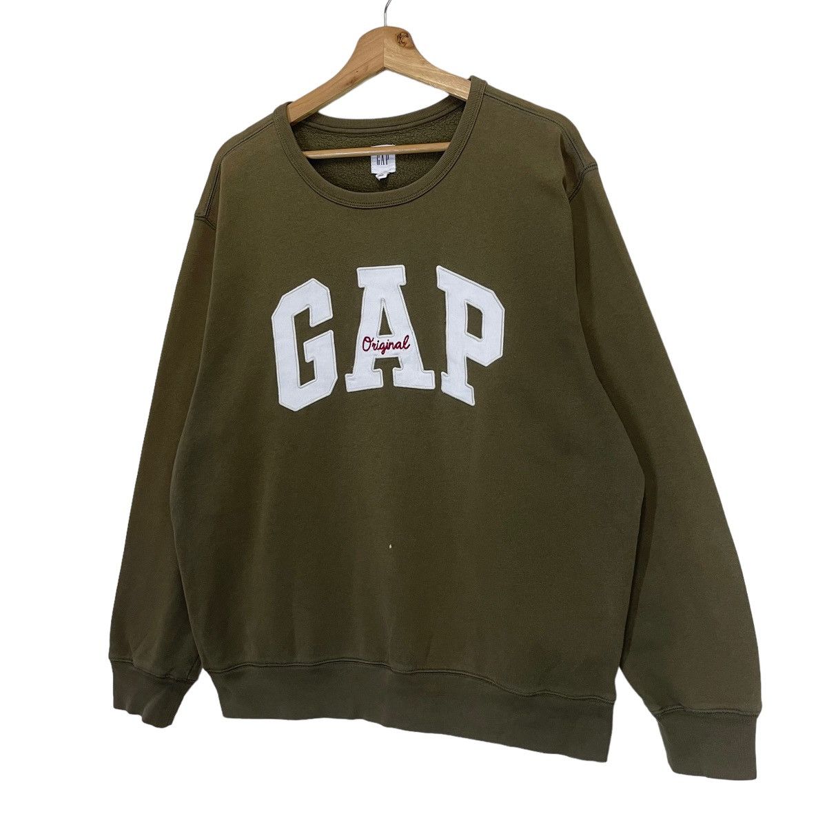 Gap RIOT💥GAP BIG LOGO EMBROIDERED CREWNECK SWEATSHIRT Size US XL / EU 56 / 4 - 3 Thumbnail