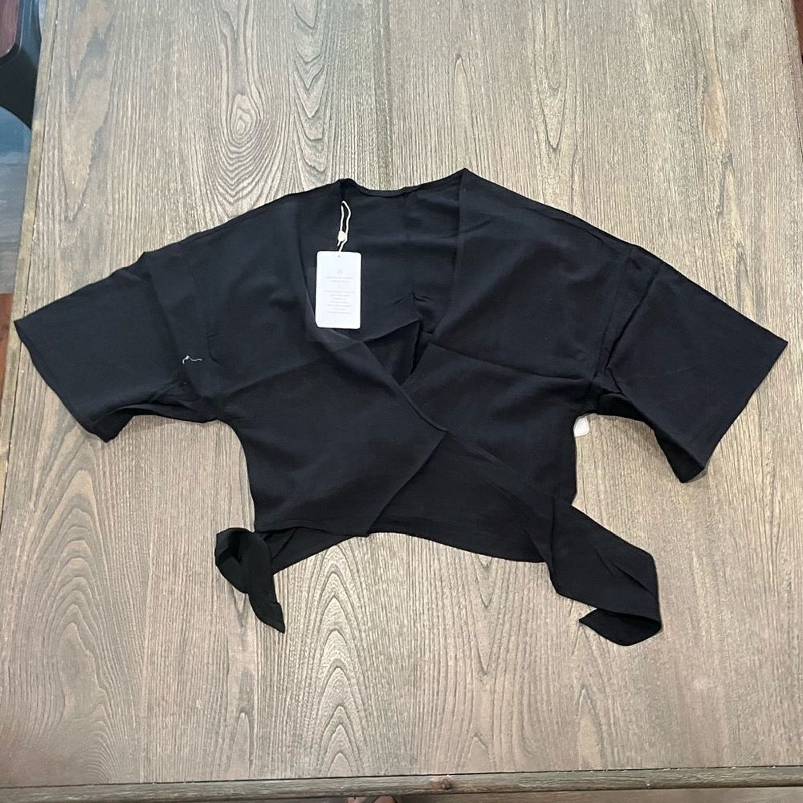 Vintage NWT Toluca Maria Swim Cover Up Shirt Onyx Size M in Black, Women's