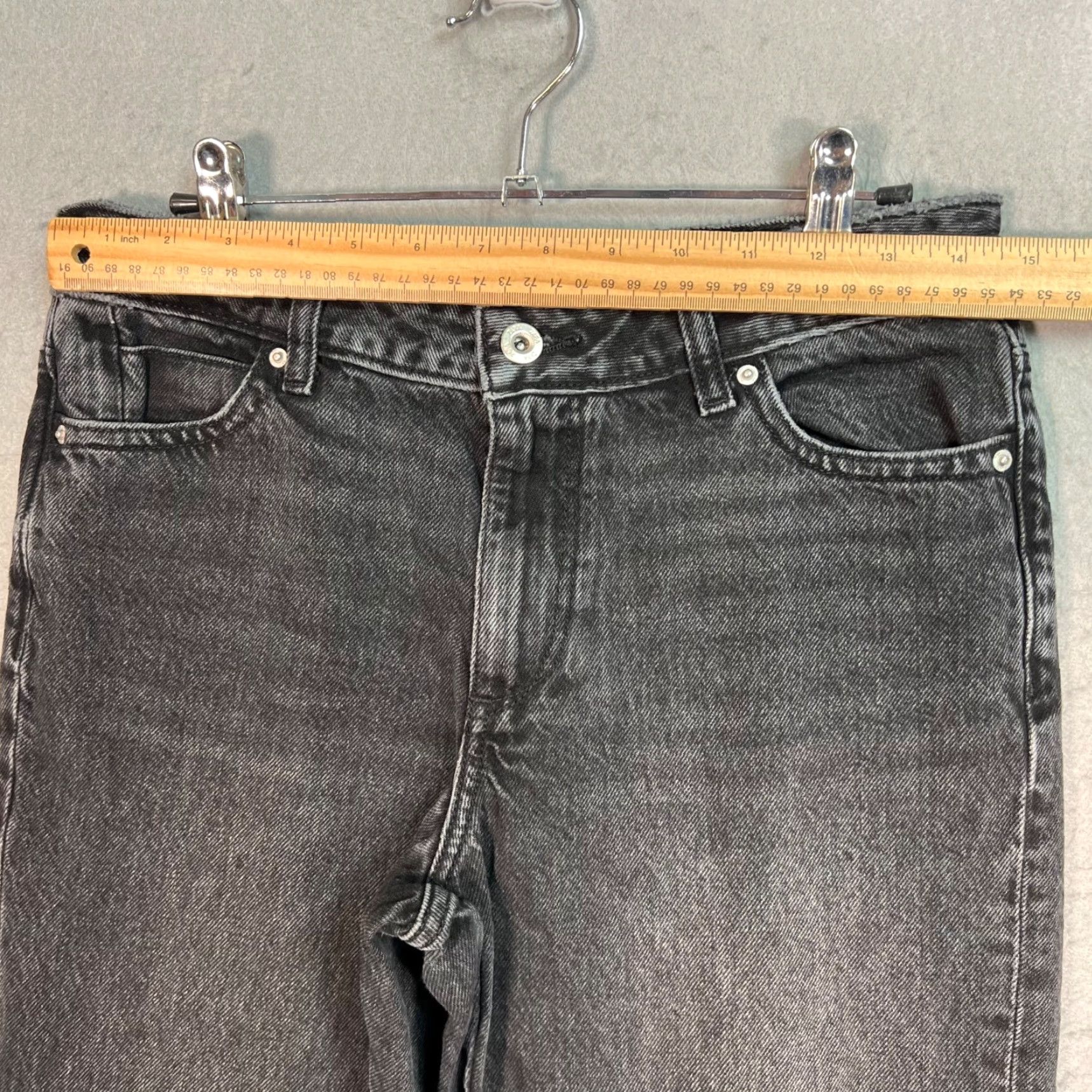 Zara Zara Jeans Women's Size 4 Black High-Waist Tapered Cotton Denim 5-Pocket Regular Rise Inseam 29 in Vintage No Shirt? Size 27" / US 4 / IT 40 - 5 Thumbnail