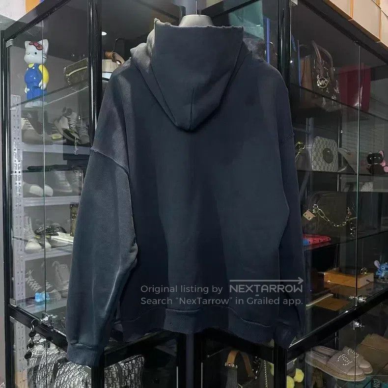 Balenciaga Balenciaga 3B Splashed Ink Washed Hooded Sweatshirt Size US M / EU 48-50 / 2 - 2 Thumbnail