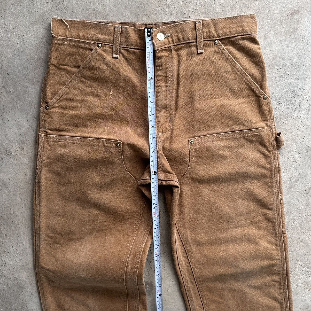 Carhartt (33x31.5) Crazy Faded 90s Carhartt Double Knee Brown/Tan Size US 33 - 9 Thumbnail