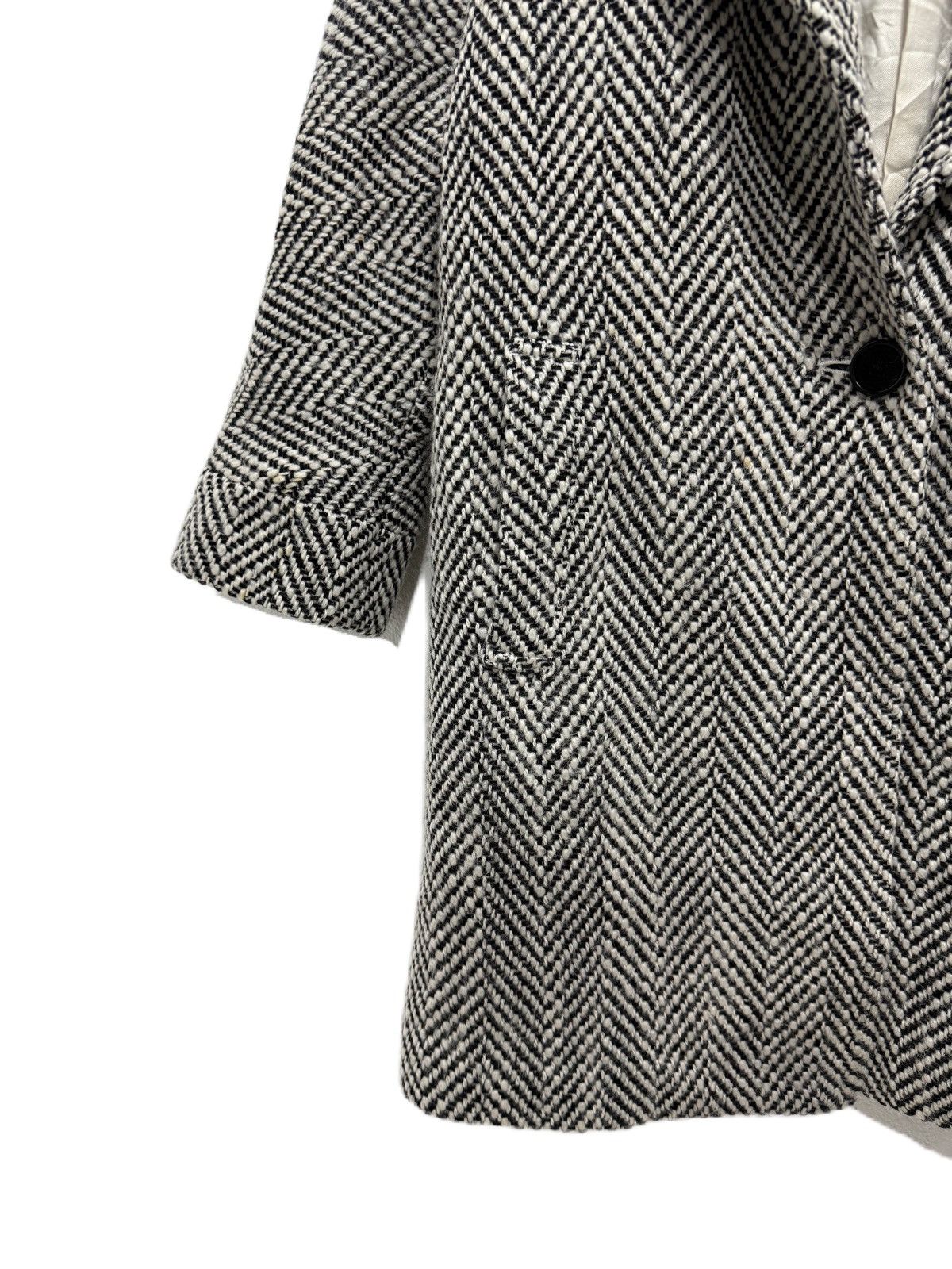 Paul Smith Paul Smith Women’s Herringbone 3/4 Sleeve Wool Tweed Jacket Size M / US 6-8 / IT 42-44 - 7 Thumbnail