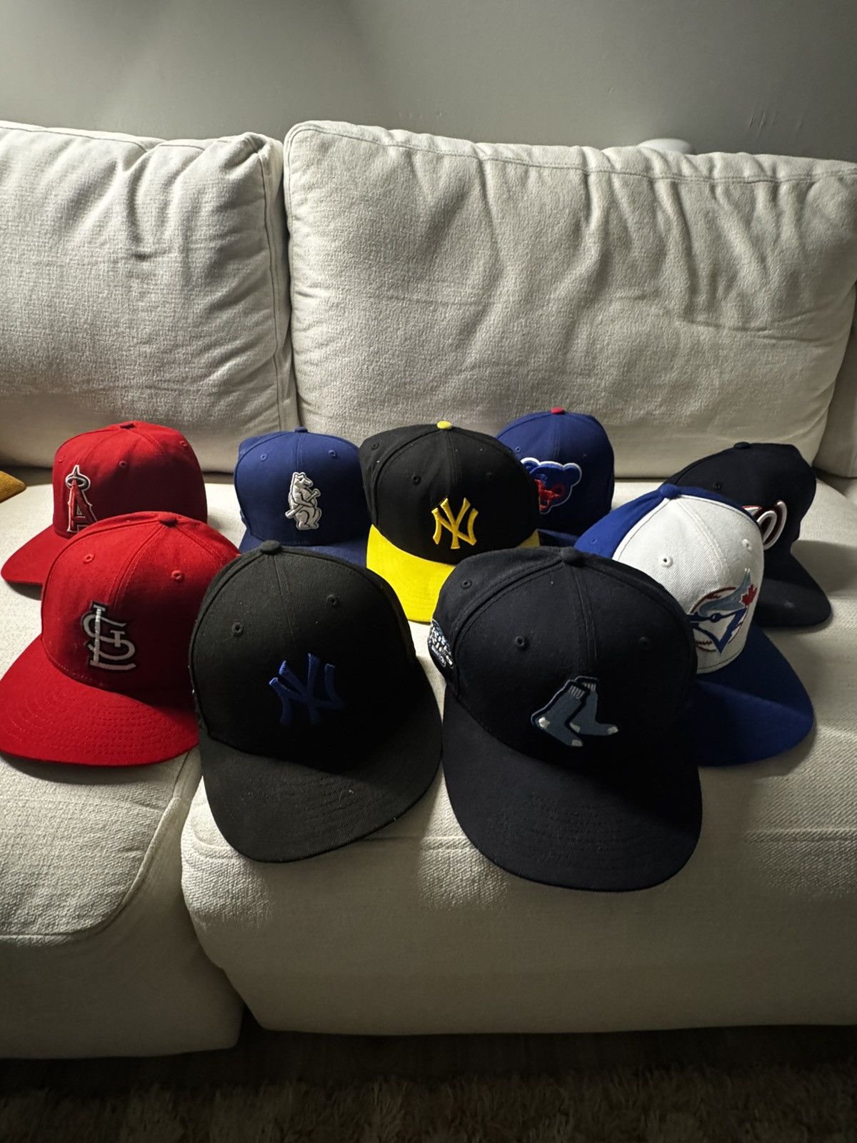 Other Used Fitted Hats bundle size 7 1/8 Size 32 - 1 Thumbnail