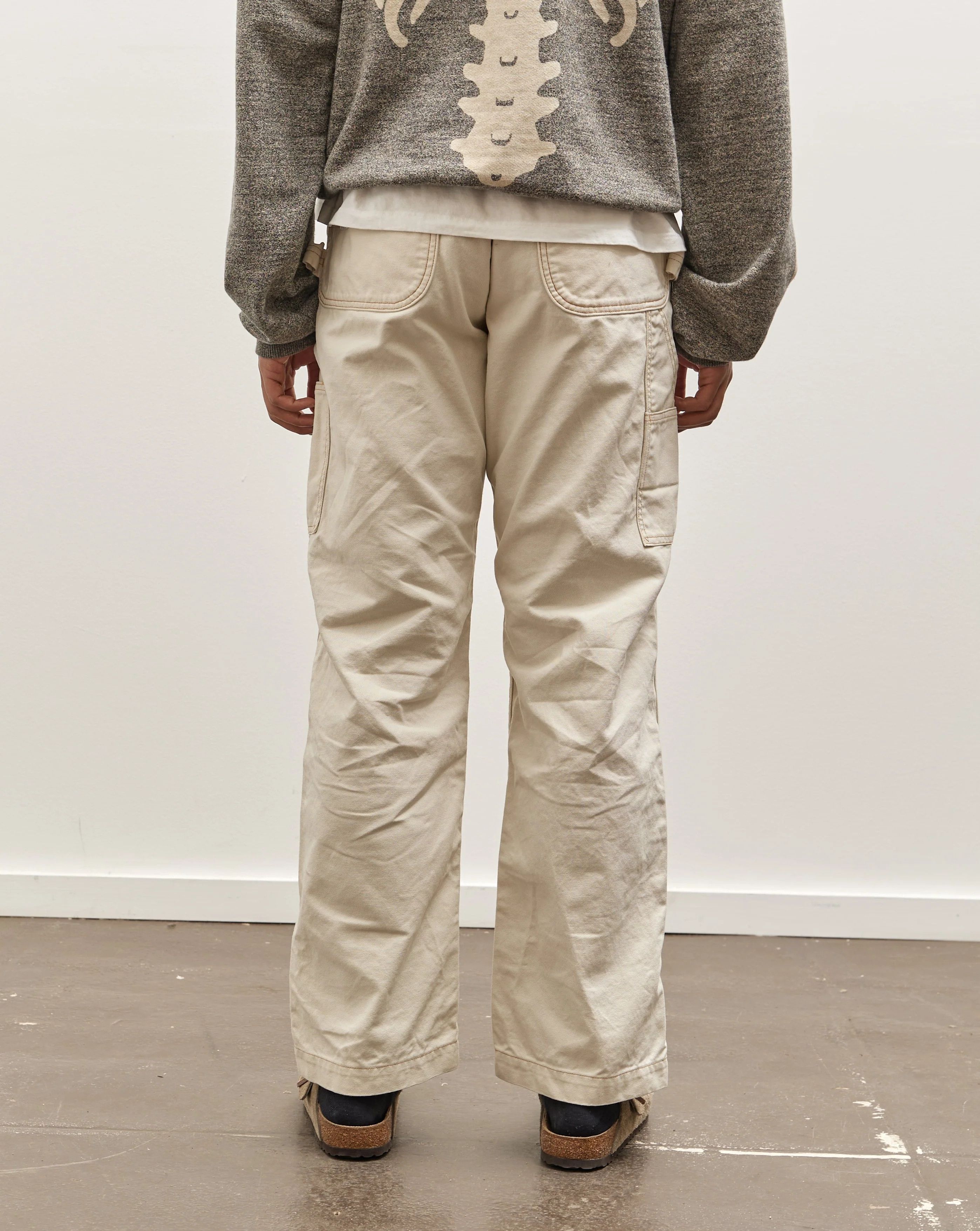 Kapital Light Canvas Lumber Pants (Ecru) Size US 30 / EU 46 - 2 Thumbnail