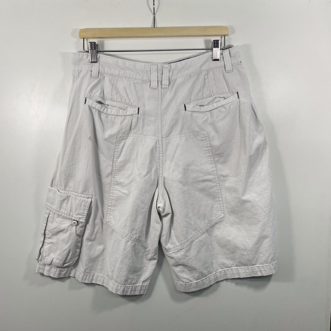 Levi's 725 Levis White Denim Shorts Size US 34 / EU 50 - 3 Thumbnail