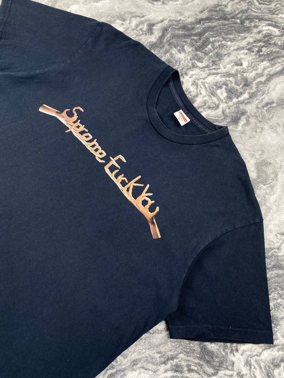Supreme Supreme F**k You T Shirt Big Logo Men Size XL Blue Size US XL / EU 56 / 4 - 4 Thumbnail