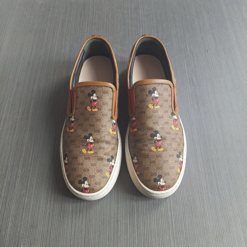 Gucci Gucci x Disney Fashion Slip-On Sneakers - Size US 8.5 / EU 41-42 - 1 Thumbnail