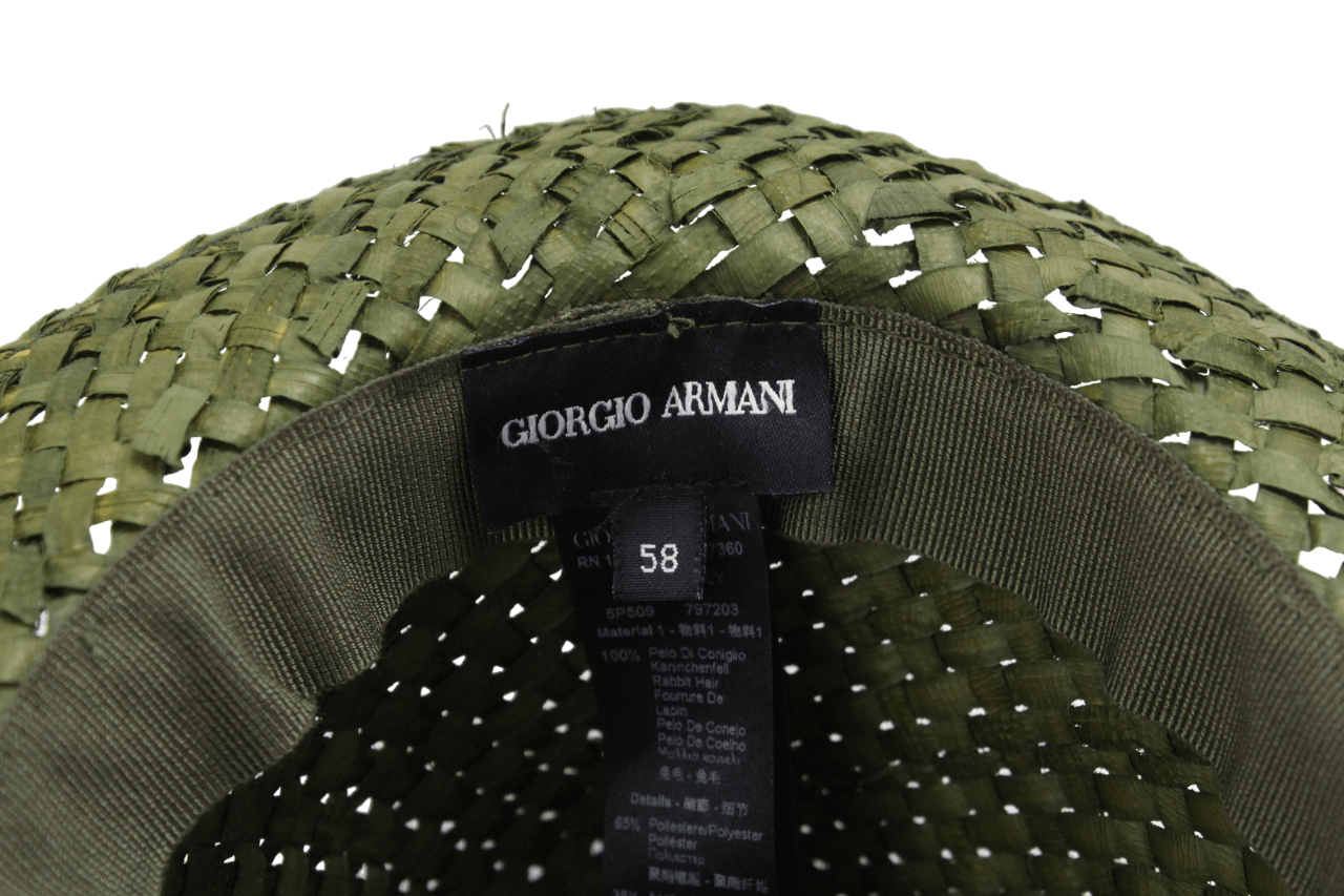 Giorgio Armani GIORGIO ARMANI Hat Men's 58 CM Rabbit Hair Green Casual Size ONE SIZE - 10 Thumbnail