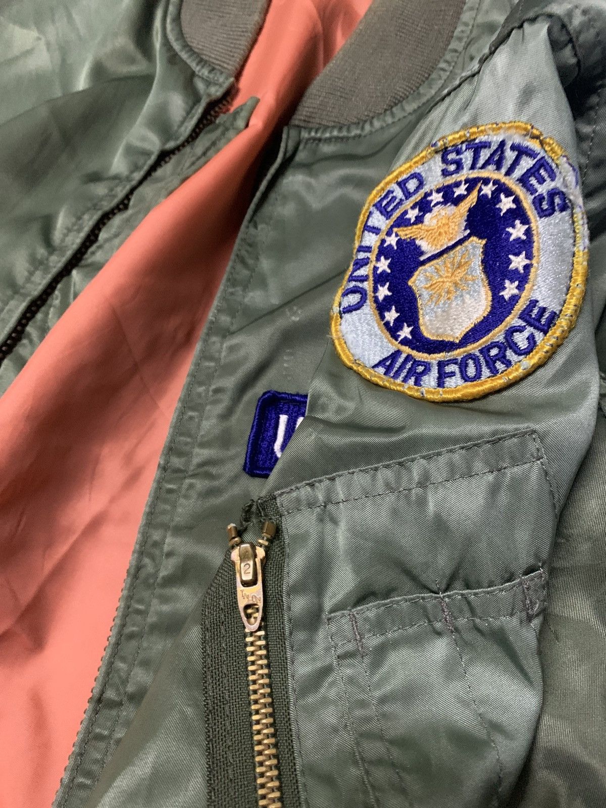 Vintage 🪖Vintage Jacket U.S. Air Force Zip Talon 🪖 Size US L / EU 52-54 / 3 - 6 Thumbnail