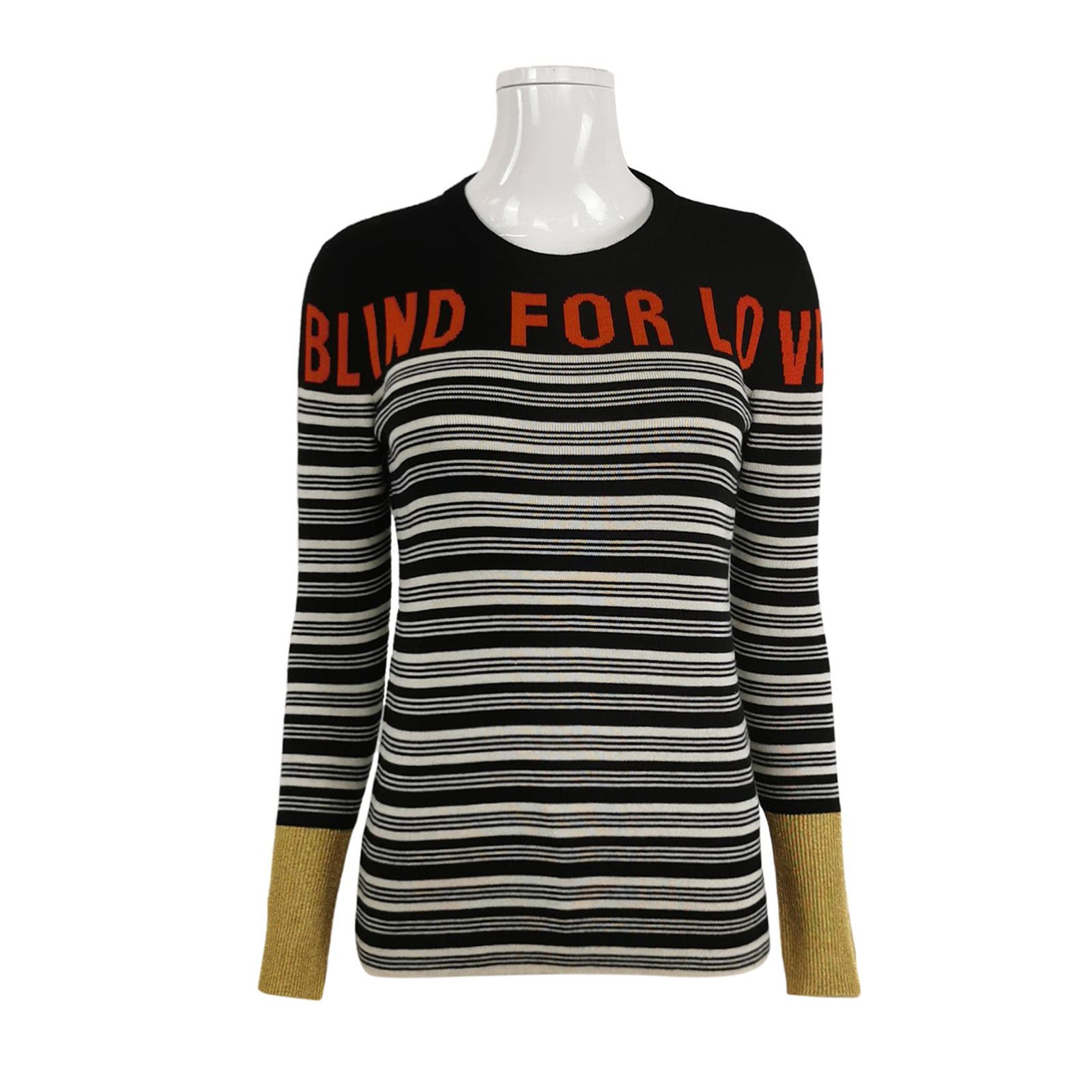 Gucci Gucci Blind For Love Striped Sweater Size S Size US S / EU 44-46 / 1 - 1 Thumbnail
