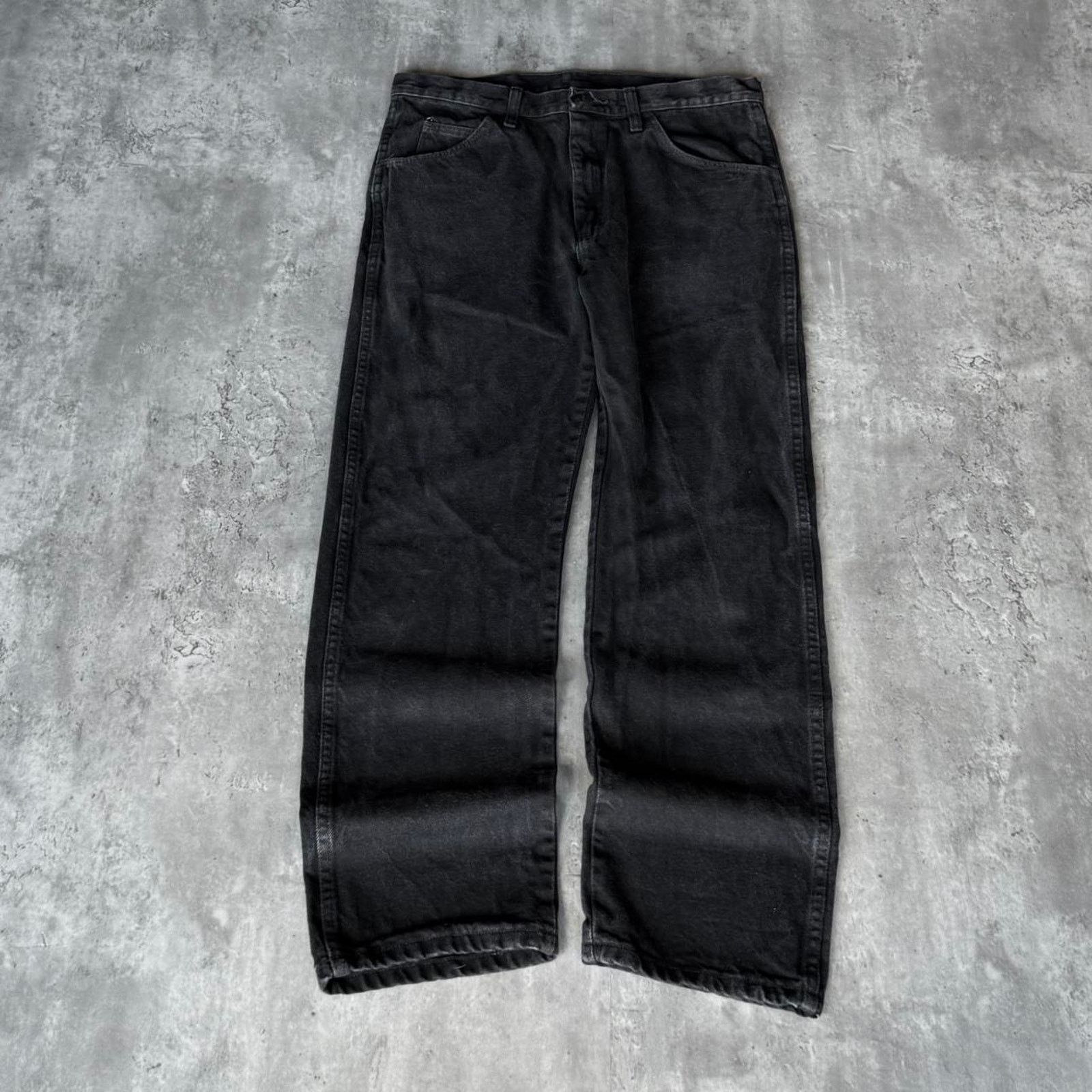 Japanese Brand × Vintage Vintage Y2K Faded Black Grunge Opium Denim Jeans Size US 34 / EU 50 - 1 Thumbnail