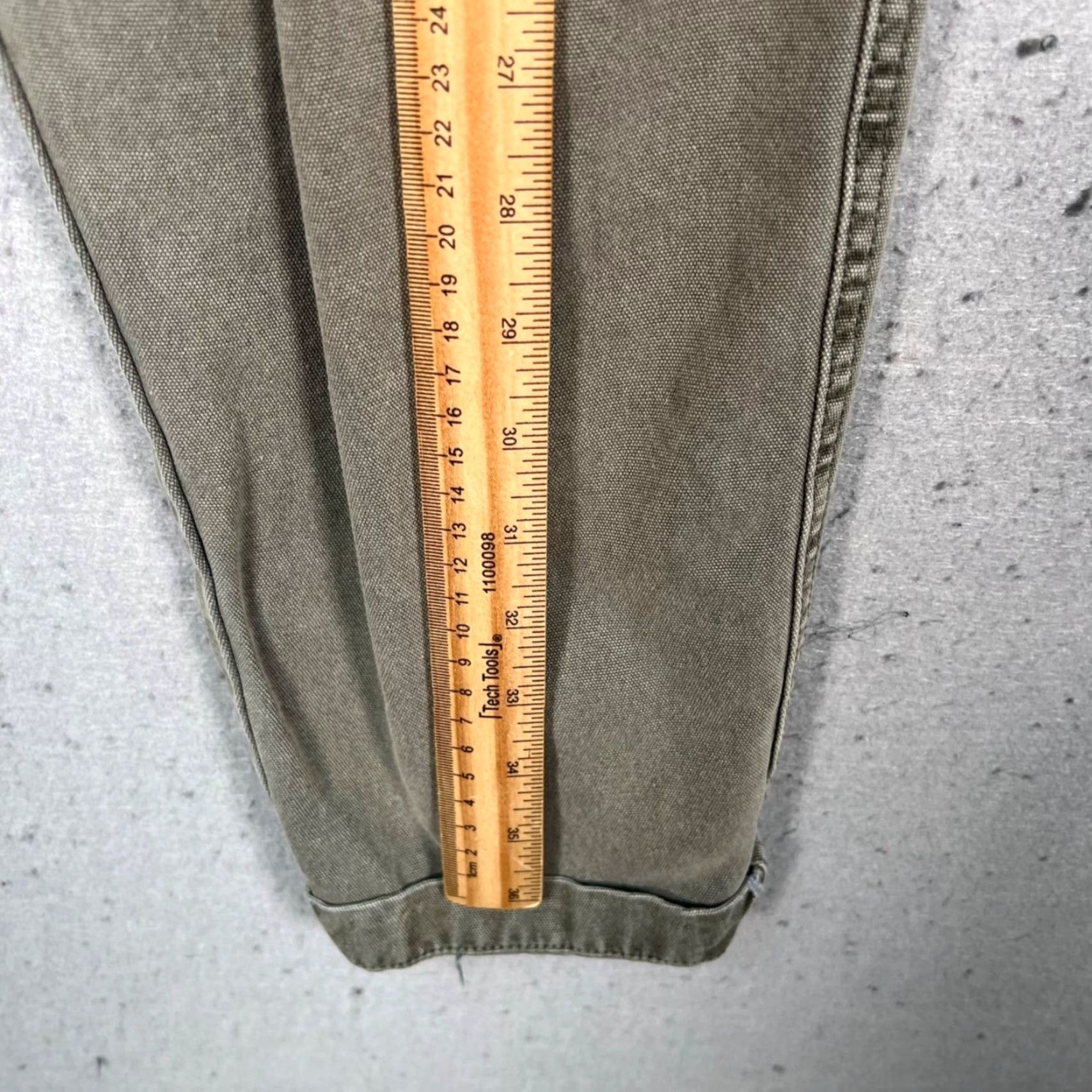 Free People Free People Womens Small High-Waisted Olive Green Paperbag Pants w/ Waist Tie Size 28" / US 6 / IT 42 - 6 Thumbnail