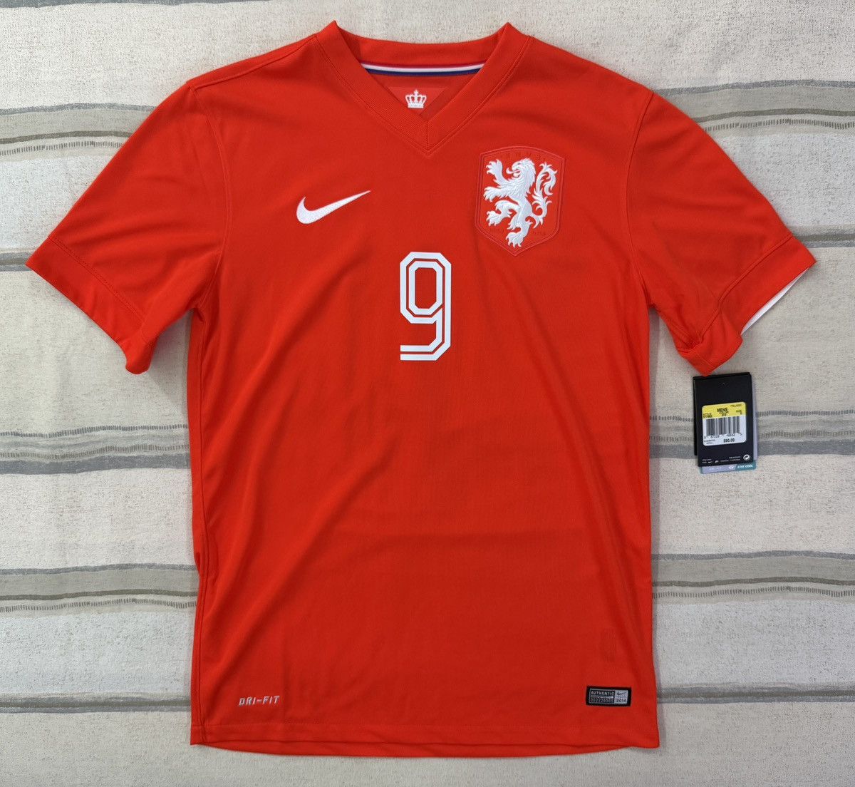 Nike Nike Netherlands Holland 2014 World Cup Jersey Van Persie #9 Size US S / EU 44-46 / 1 - 1 Thumbnail
