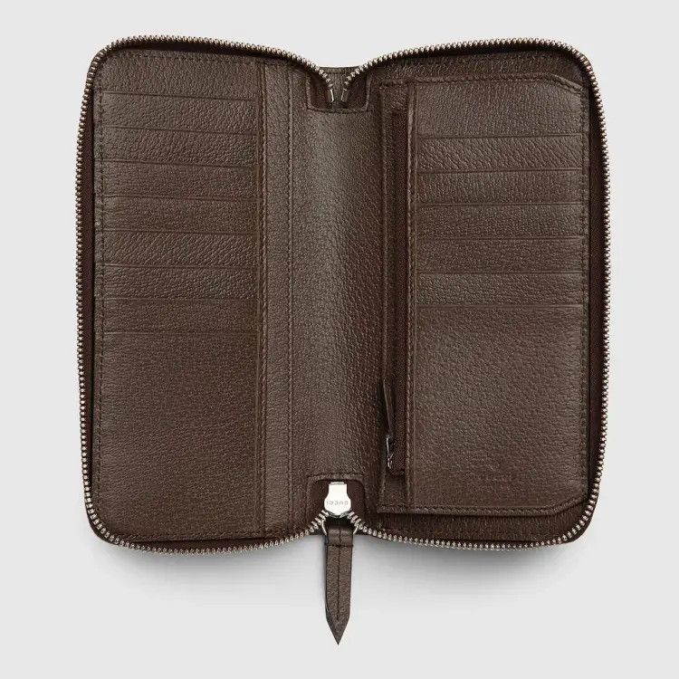 Gucci oc11z1225 Size: OS / Zip Around Wallet in Brown & Beige Size ONE SIZE - 2 Thumbnail