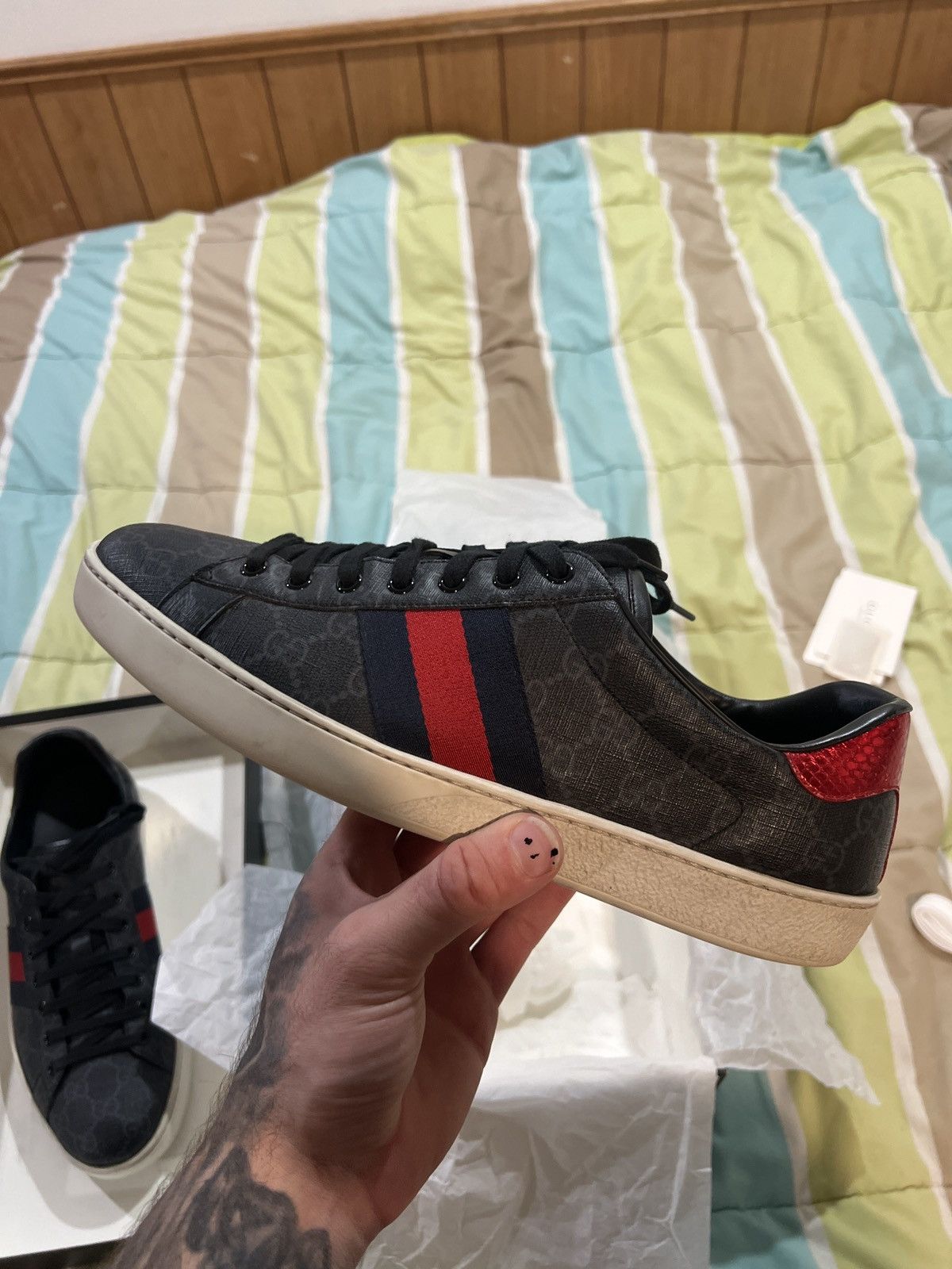 Gucci Gucci Ace Sneakers Size US 11 / EU 44 - 8 Thumbnail