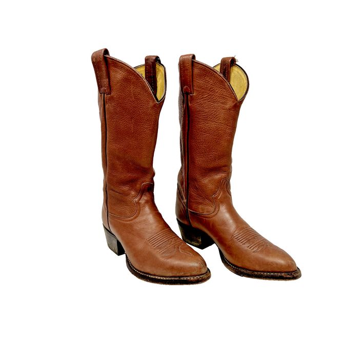 Tony Lama Tony Lama Vintage Brown Leather Western Boot Style 6153 Sz6