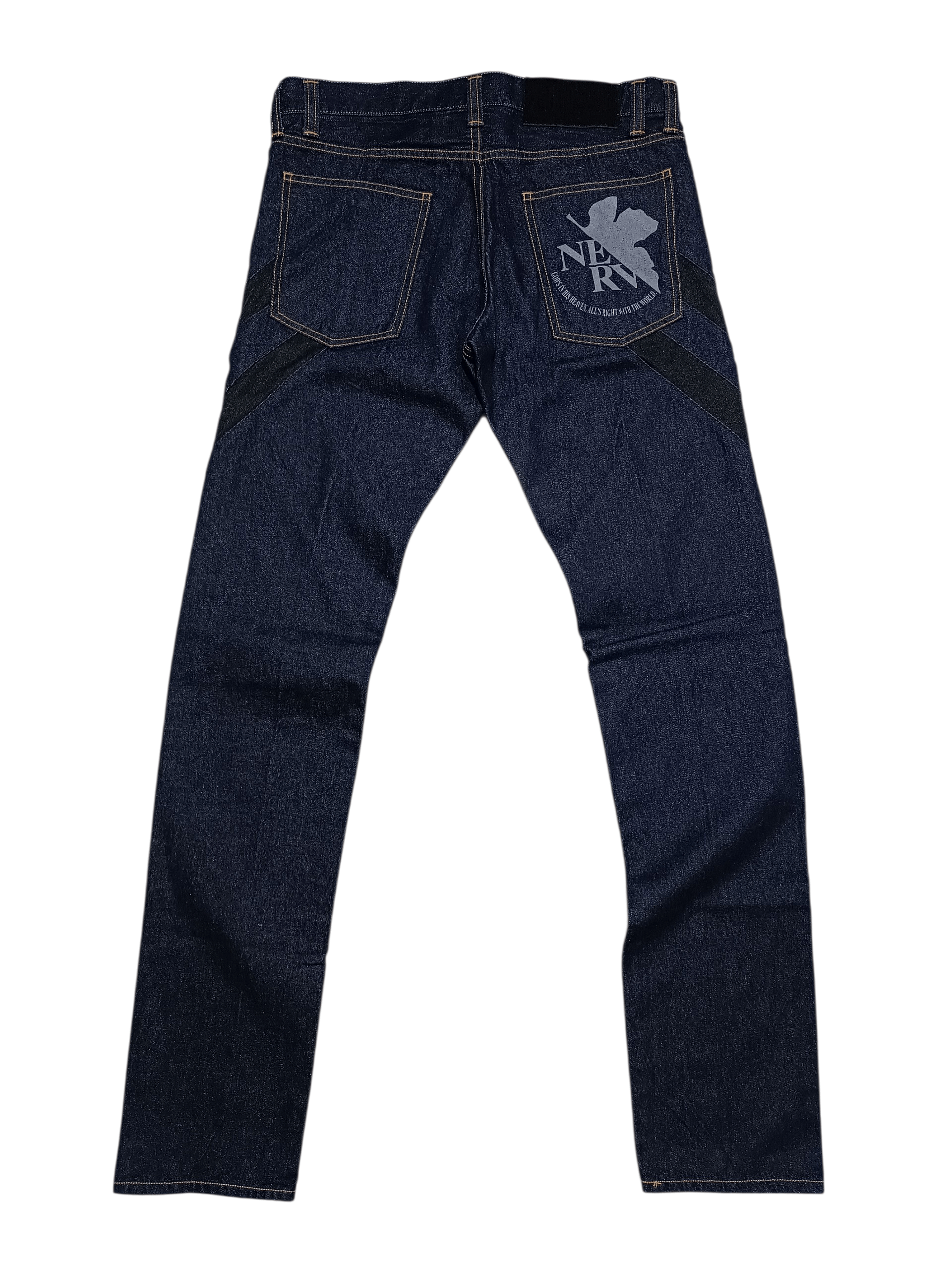 Japanese Brand COSPA Evangelion Raw Denim Jeans Dark Indigo Design Japan Size US 30 / EU 46 - 3 Thumbnail
