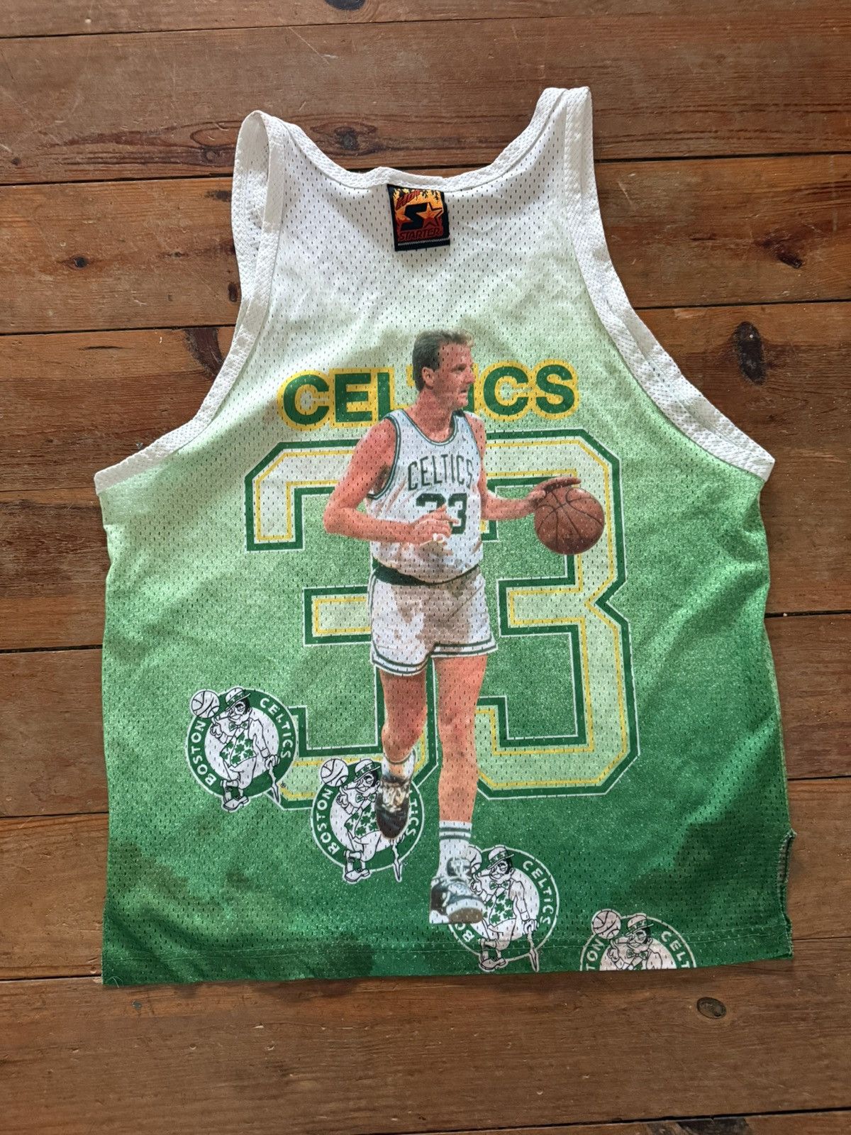 Starter × Vintage VINTAGE HOT STARTER LARRY BIRD BOSTON CELTICS JERSEY Size US XL / EU 56 / 4 - 2 Thumbnail
