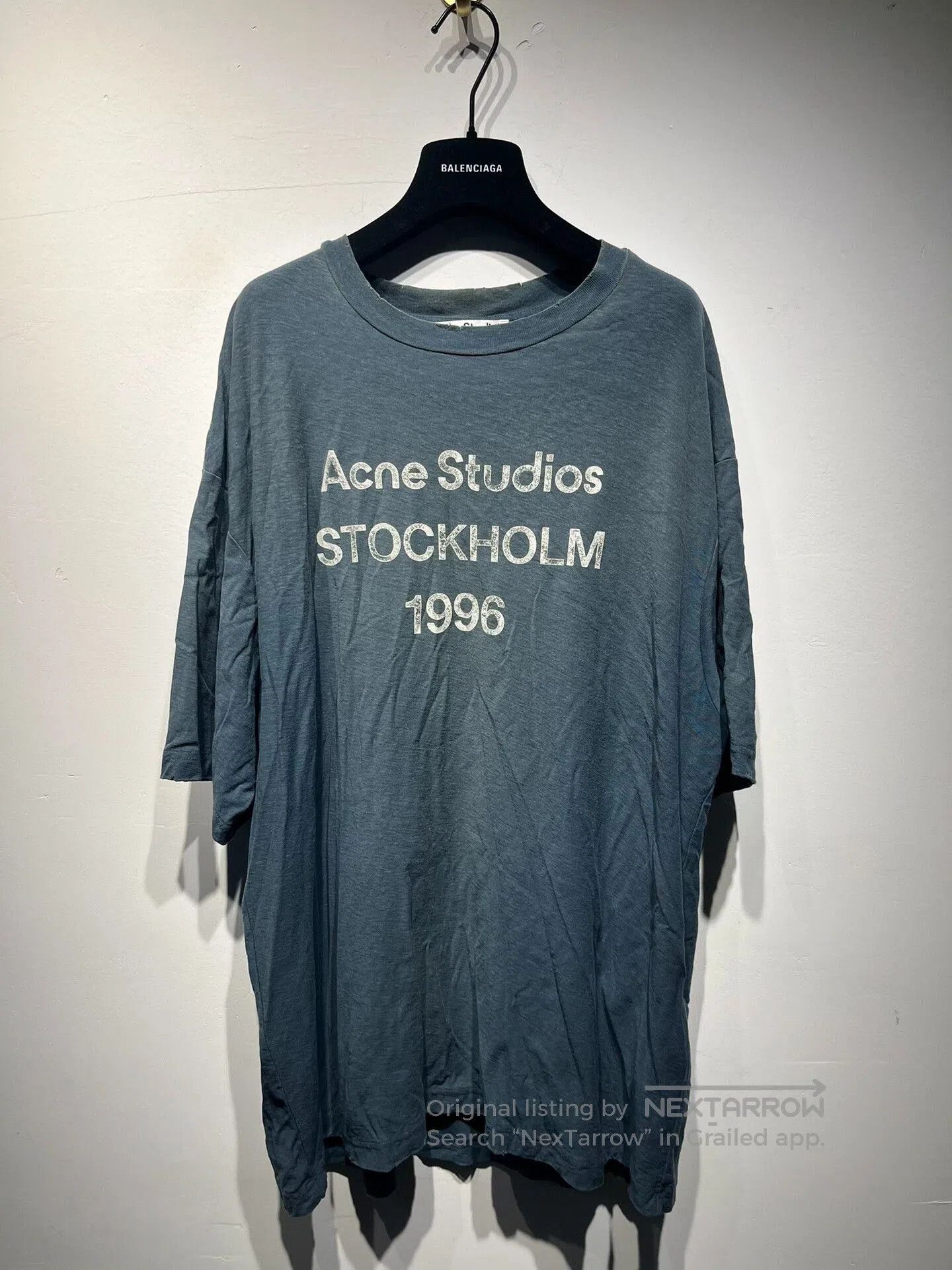 Acne Studios Acne Studios Deep Blue Crew-Neck T-Shirt. Size US L / EU 52-54 / 3 - 1 Thumbnail