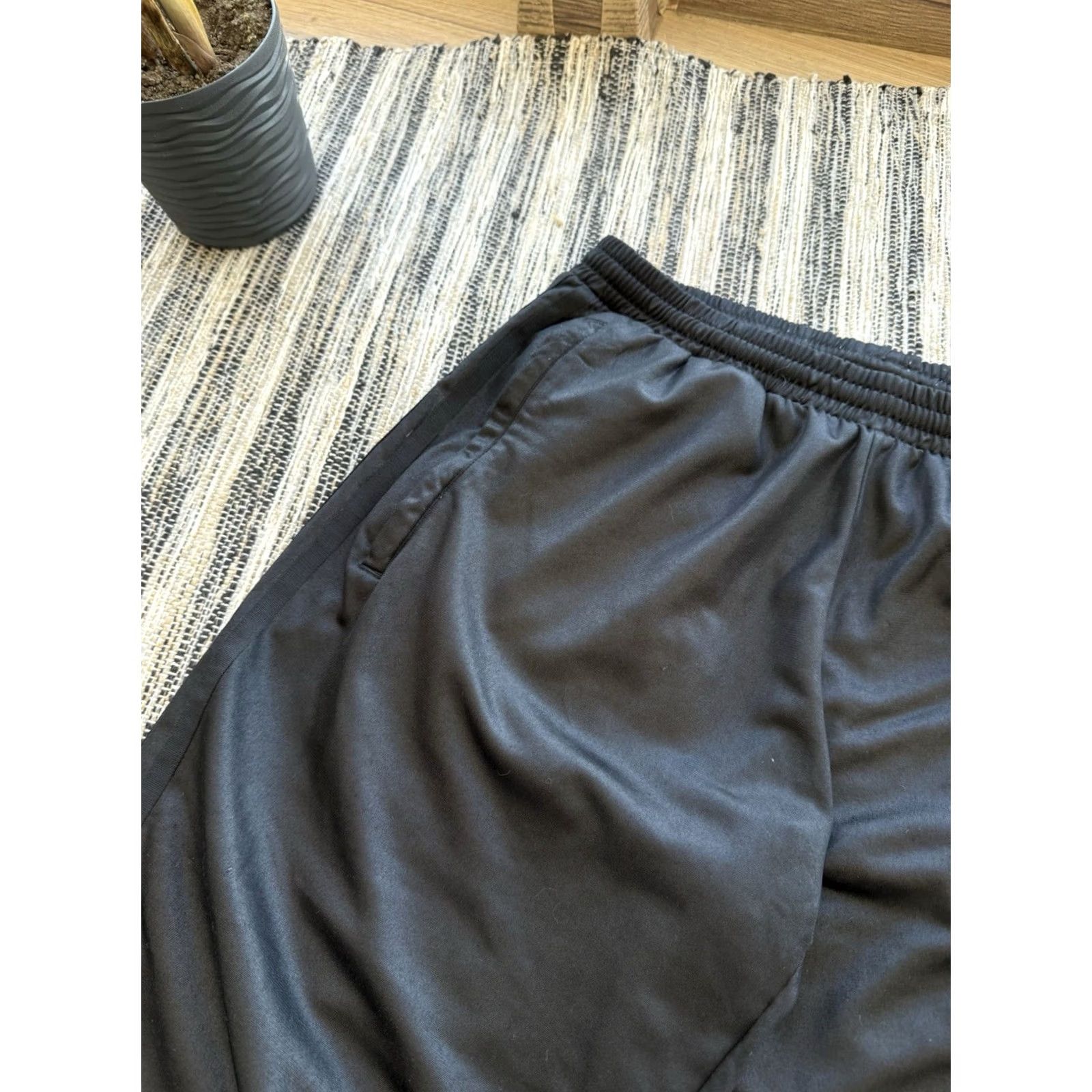 Adidas adidas Chile 62 Track Pants Mens S Black Wide-Leg Sports Pants Tracksuit Bottoms Size 36R - 5 Thumbnail