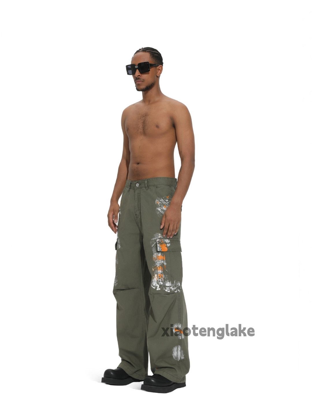 Japanese Brand Utility military tactical loose baggy paint cargo pants Size US 32 / EU 48 - 3 Thumbnail