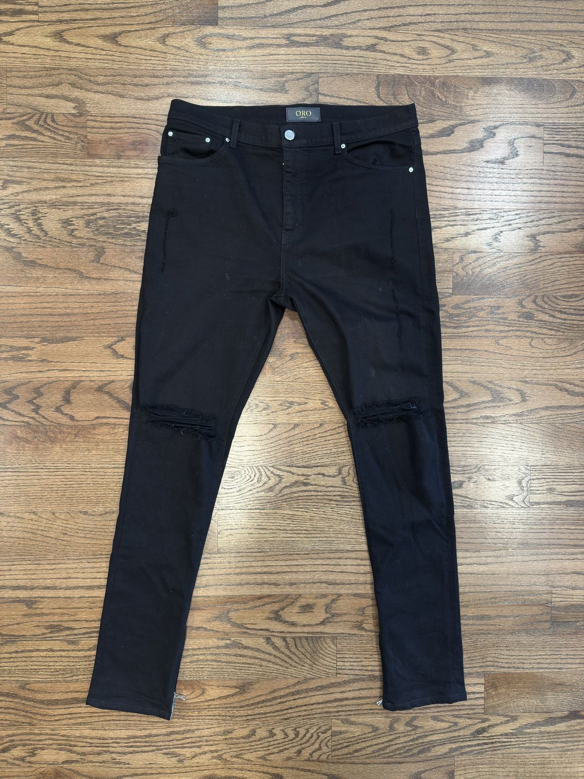 Oro Los Angeles Oro Los Angeles THE CLASSIC BLACK DENIM 34x32 Size US 34 / EU 50 - 1 Thumbnail