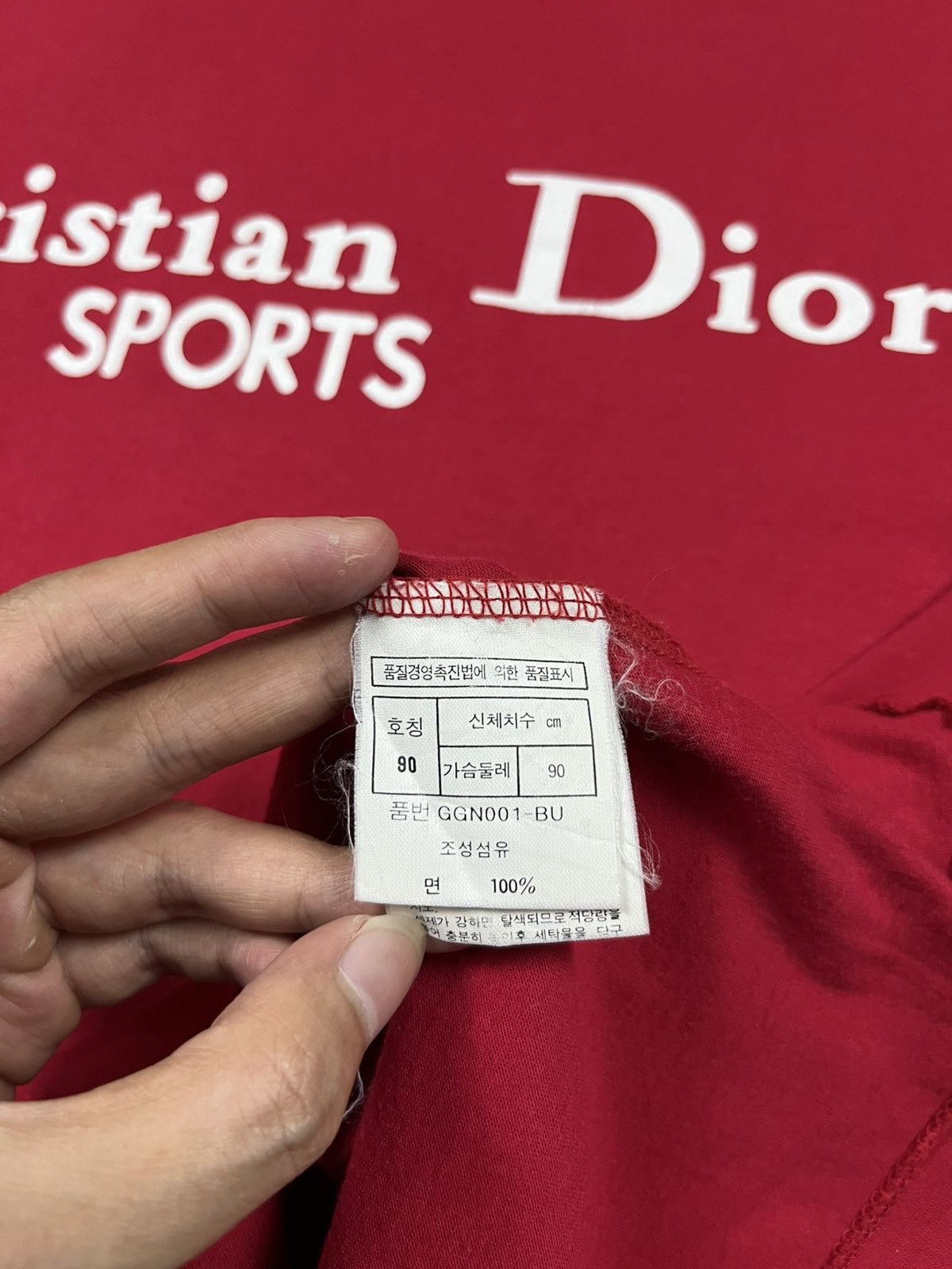 Dior 90s Christian Dior big logo tee Size US S / EU 44-46 / 1 - 5 Thumbnail