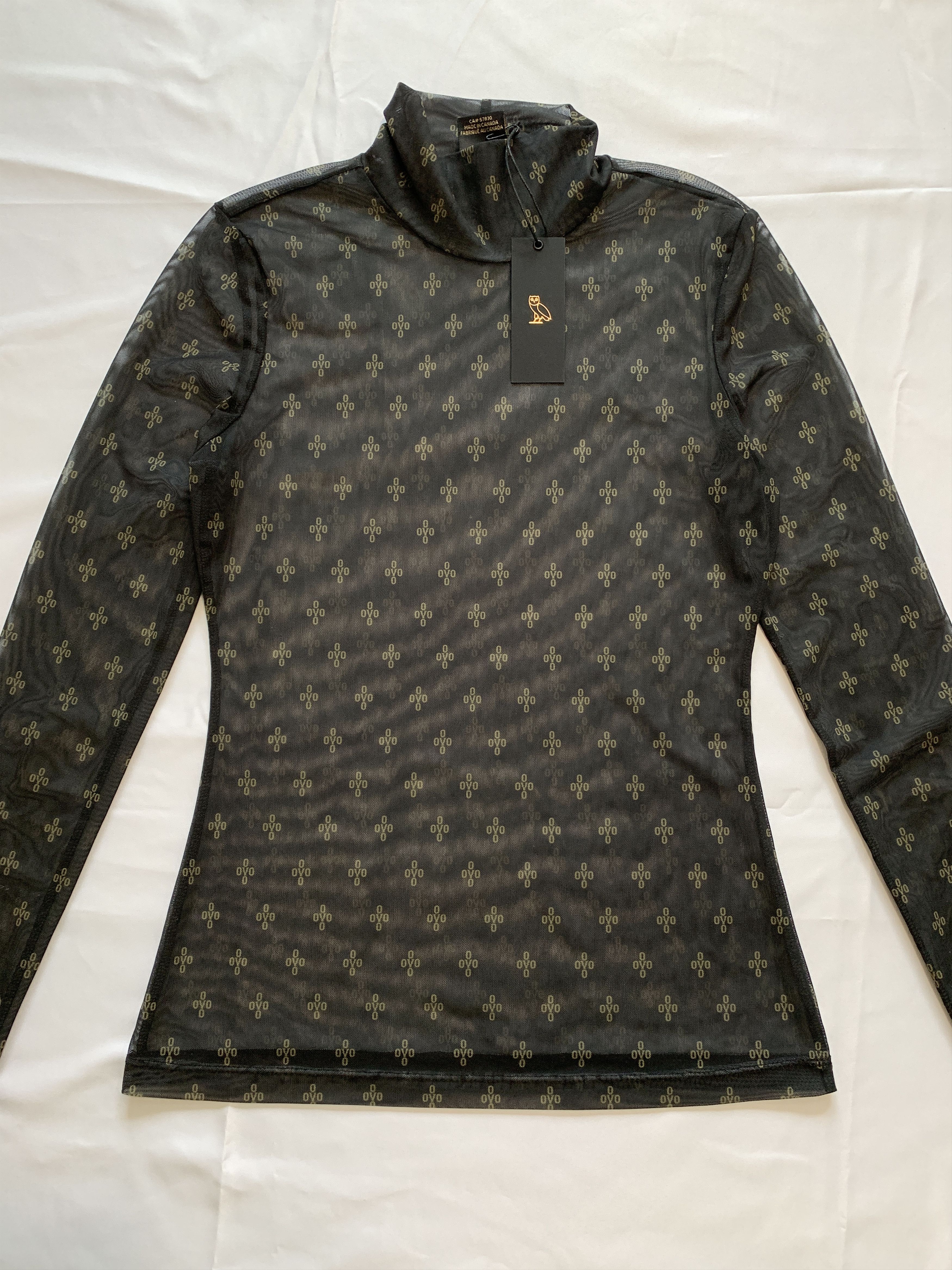 Drake OVO Women’s Mock Turtleneck Monogram Mesh Pom Pom Size M / US 6-8 / IT 42-44 - 5 Thumbnail
