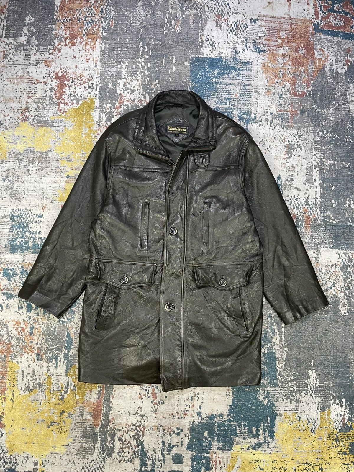 ジャケット・アウター Vintage Wind Armor Lamb Leather Jacket Wind armor leather jacket - Gem