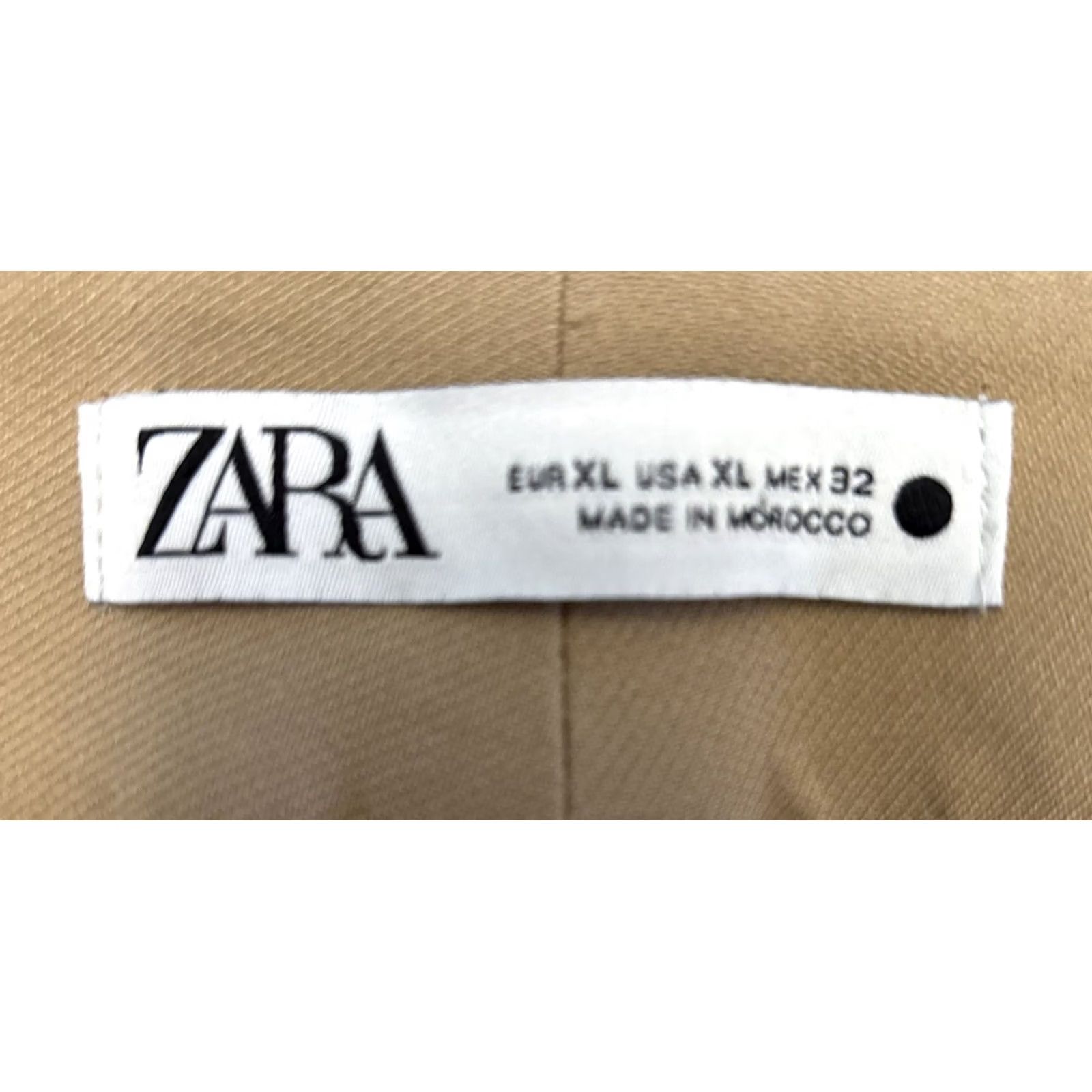 Zara Zara Dress Pants XL Straight Leg 34x31 Beige NWT Women's Pants Block Belt Loops Dress Pants Casual Workwear Size 24" / US 00 / IT 34 - 5 Thumbnail