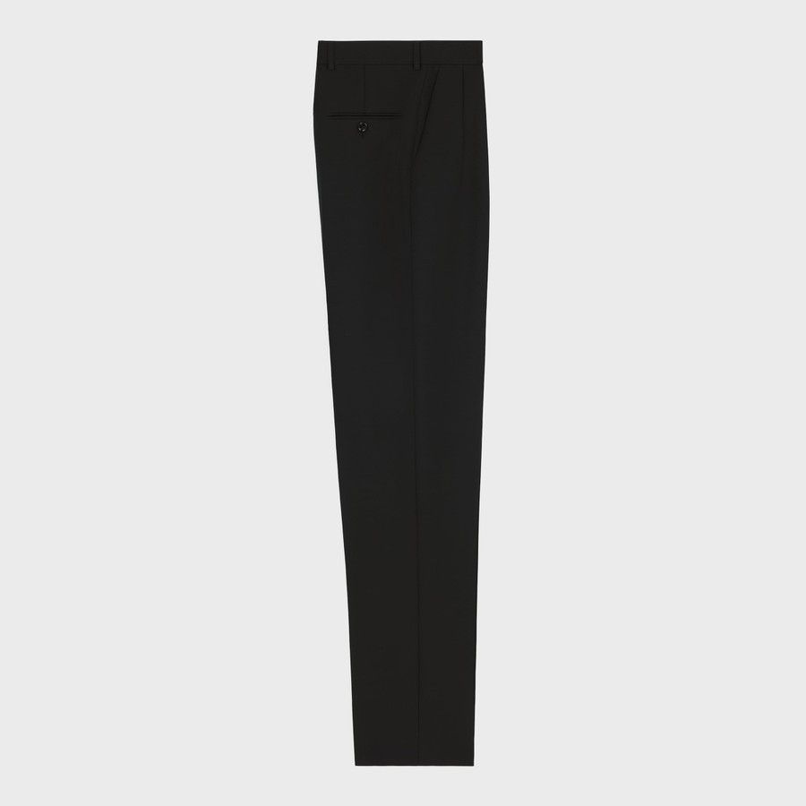 Celine o1d2blof0226 Wool Pants in Black Size US 36 / EU 52 - 2 Thumbnail