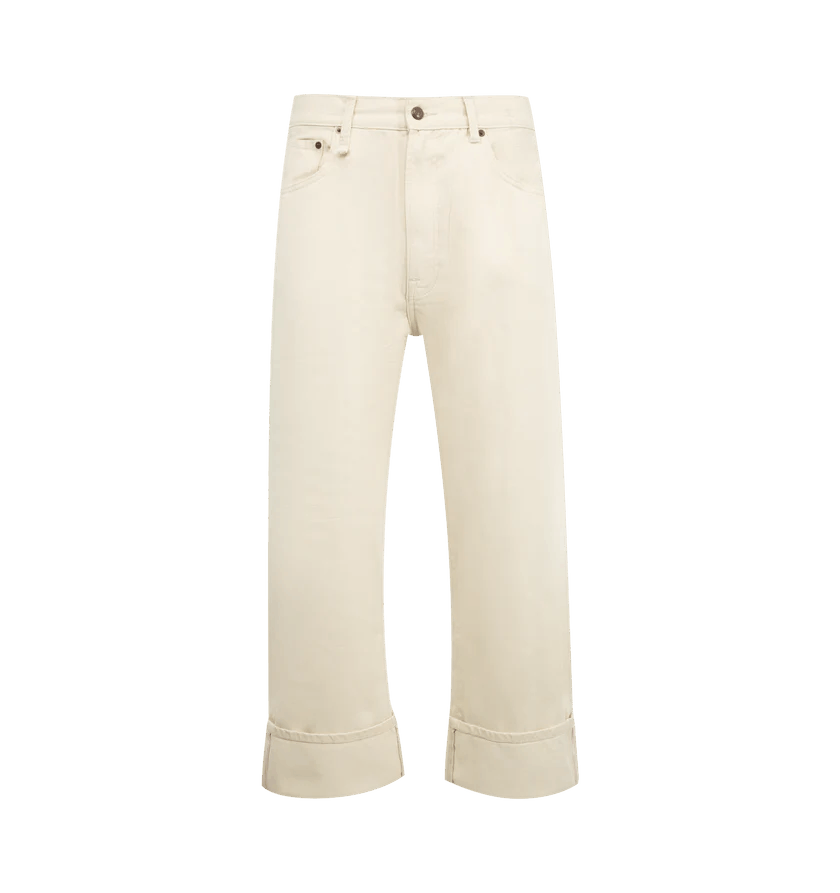 R13 o1h1sh11225 Cuffed X-Bf Jean in White Size US 30 / EU 46 - 1 Thumbnail